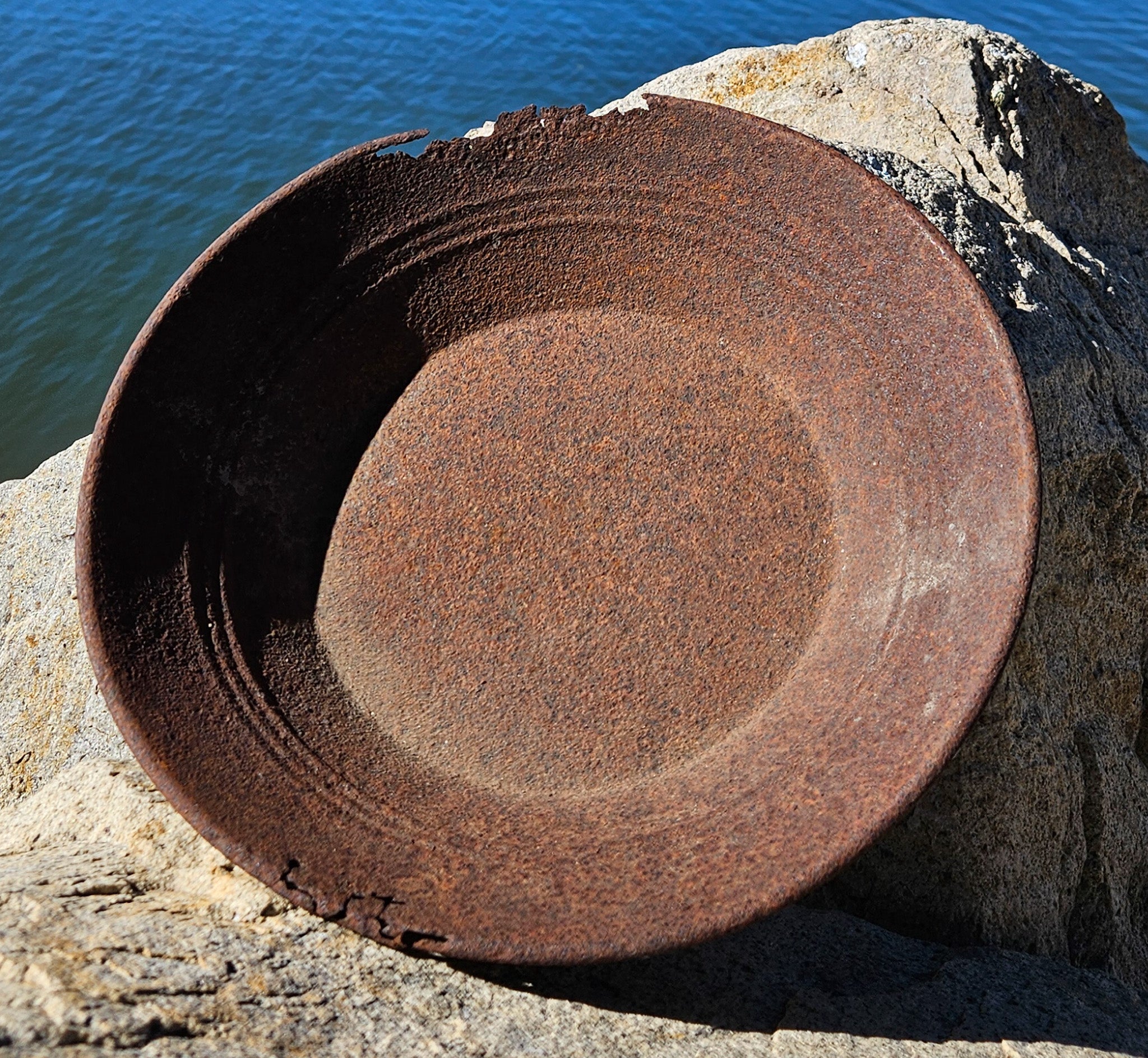 Antique Metal Gold Mining Pan
