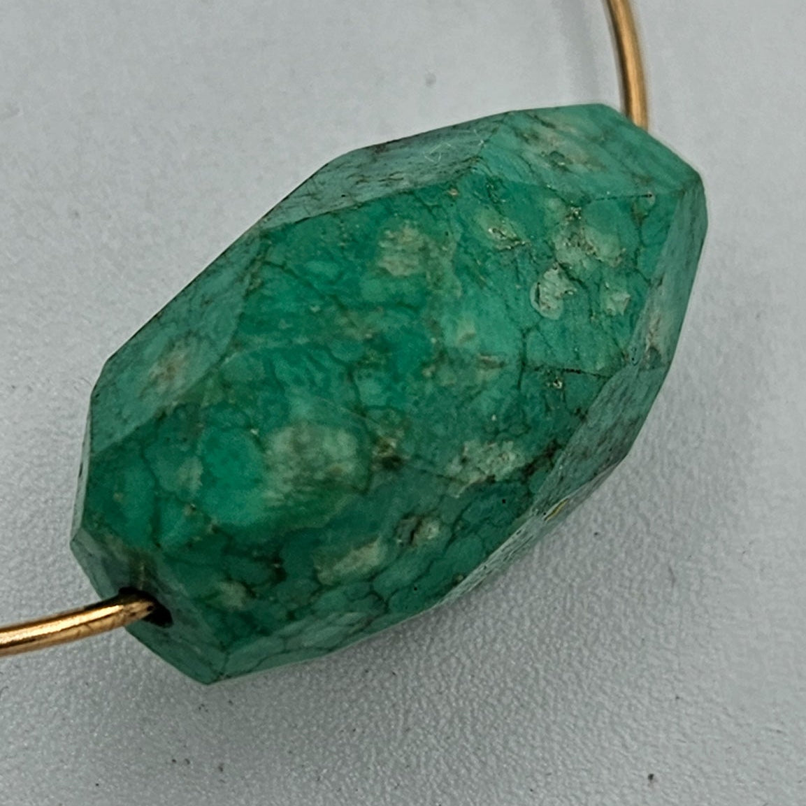 Gold Banded Aventurine Bangle Bracelet