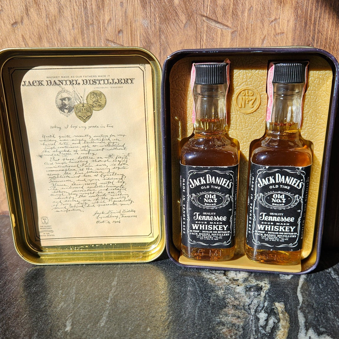 Vintage Jack Daniel's Old No.7 Tennessee Whiskey Tin