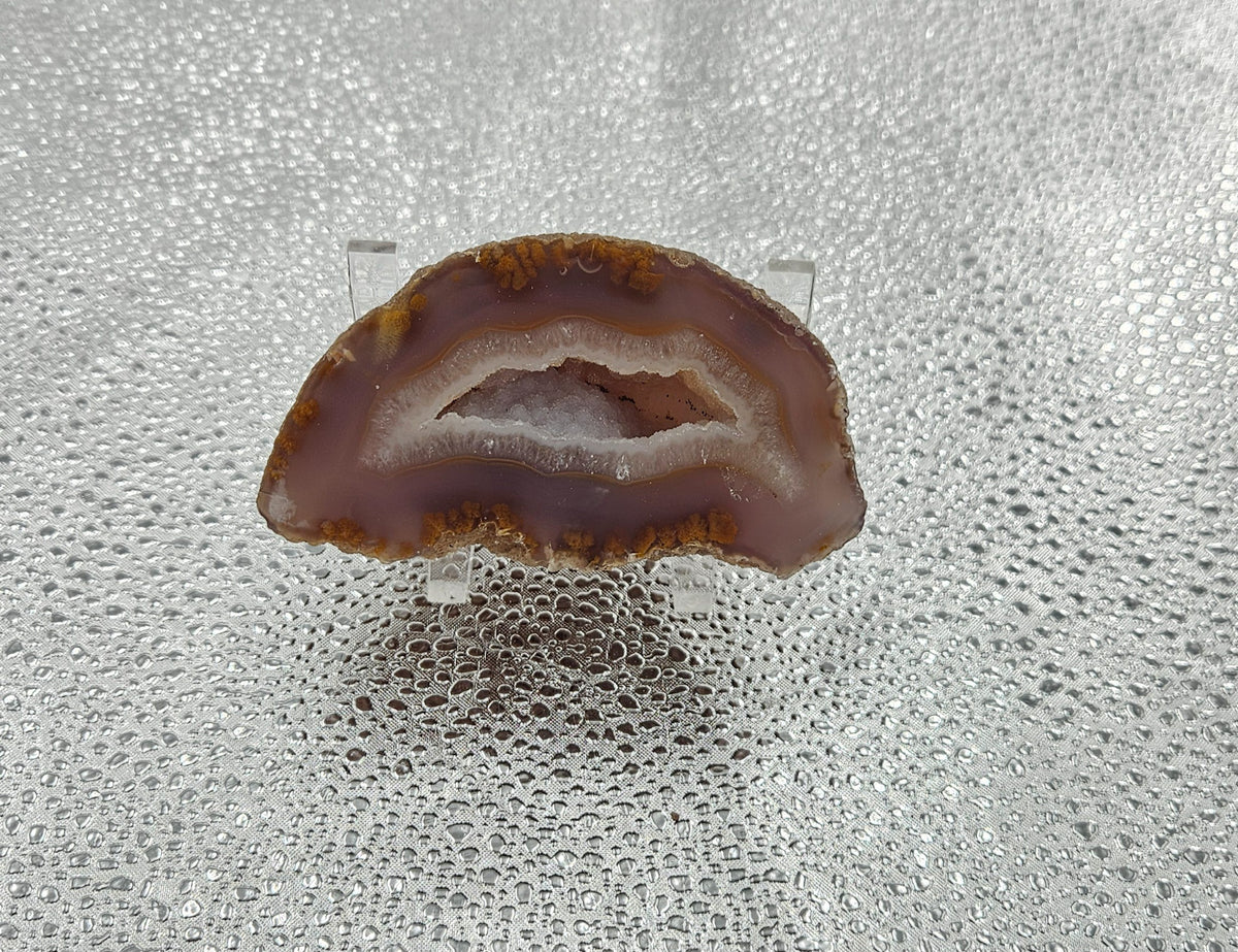 Brazilian Druzy Agate Geode - 3.5 in, 9.5 oz