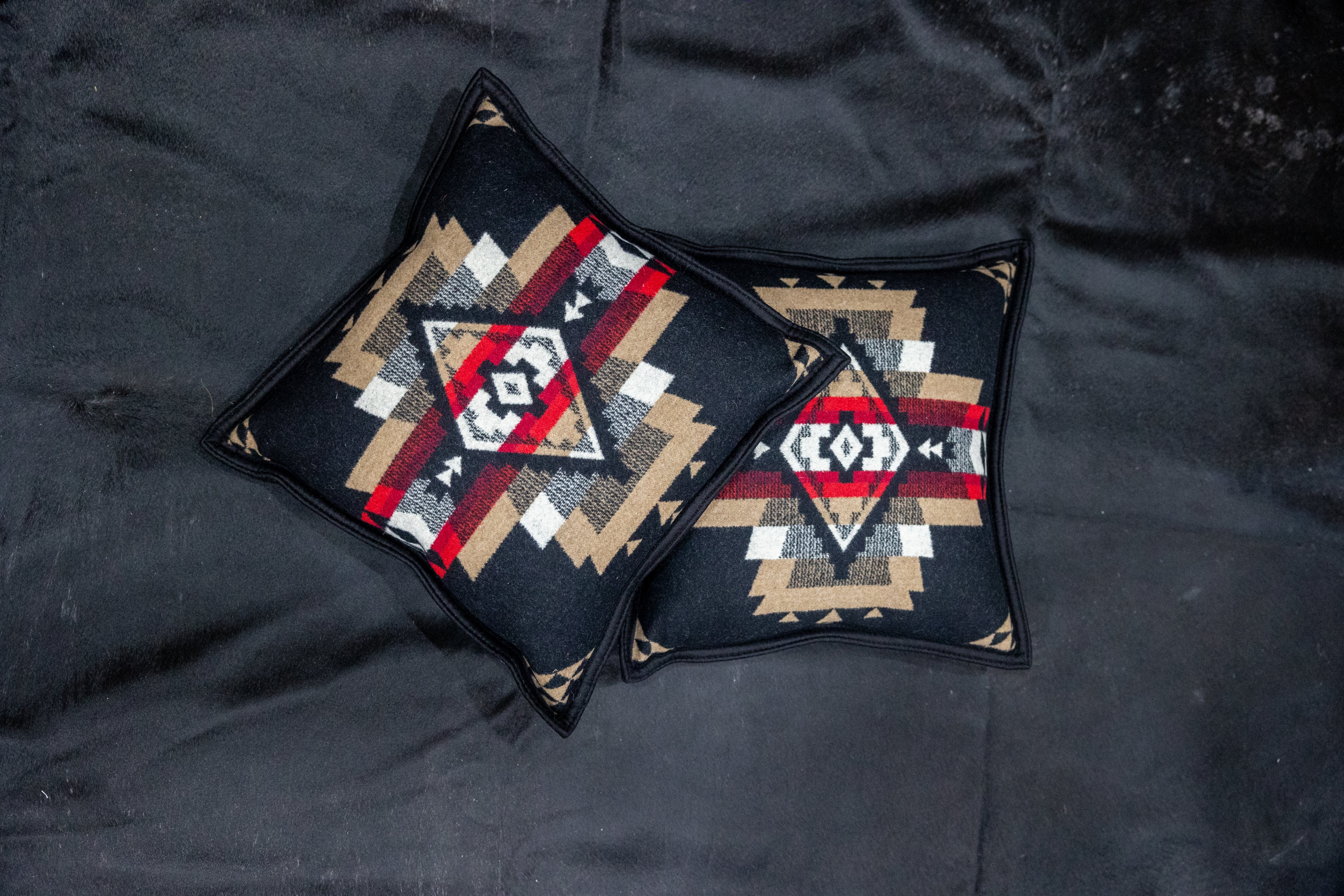Pendleton Decorative Pillow Redrock Point Black Geometric