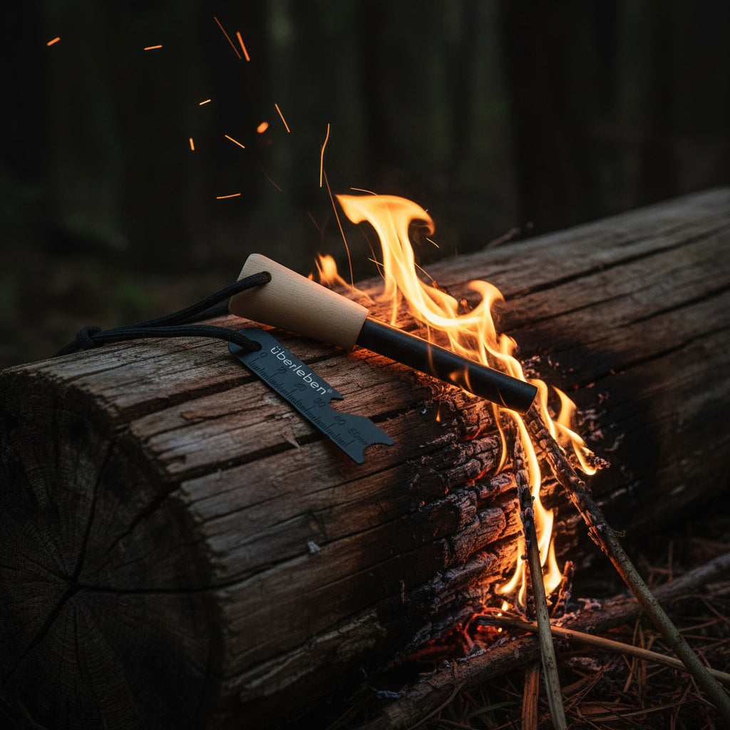 Uberleben Ferro Rod Fire Starter for Survival w/Fire Striker
