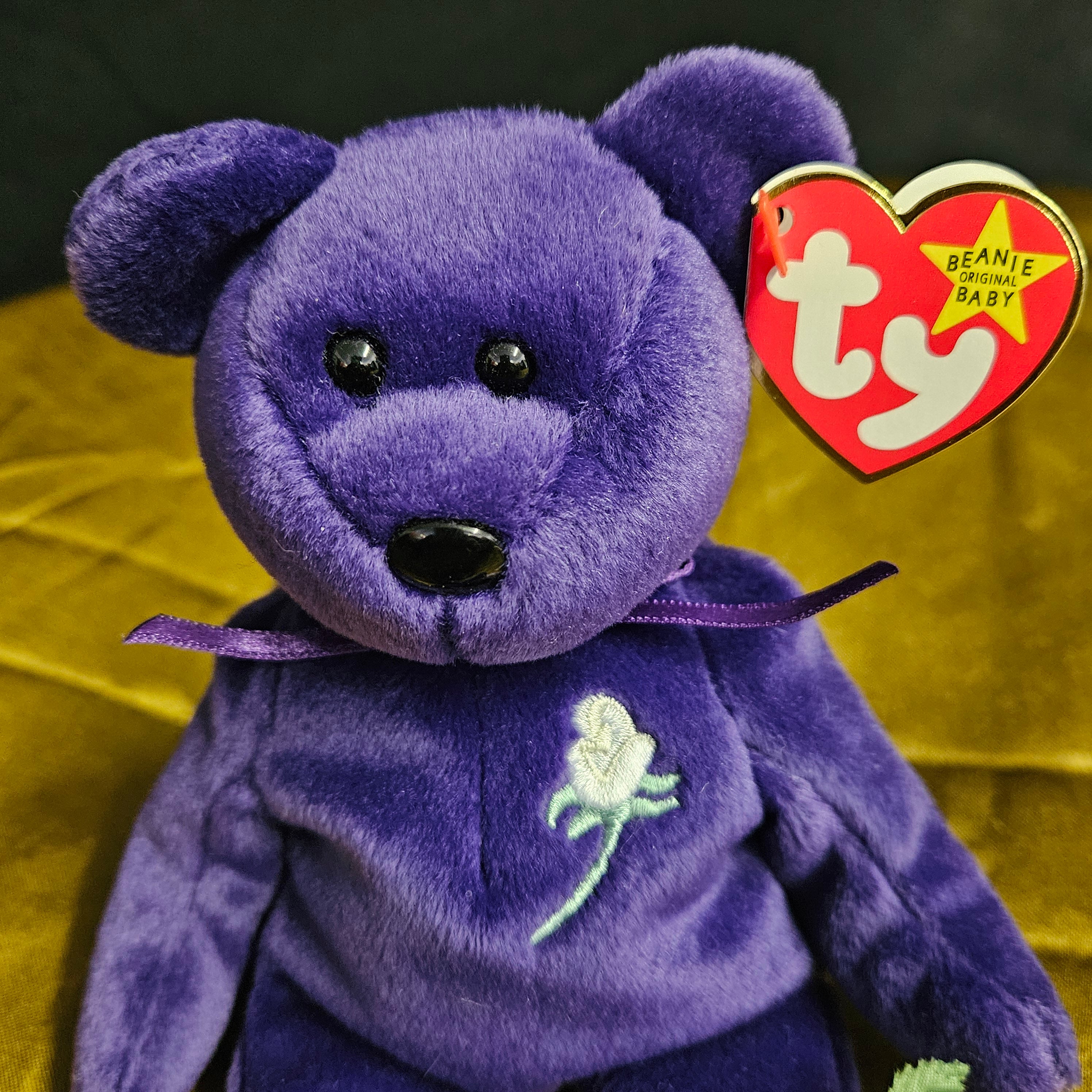 Ty Beanie Babies "Princess Purple Teddy"