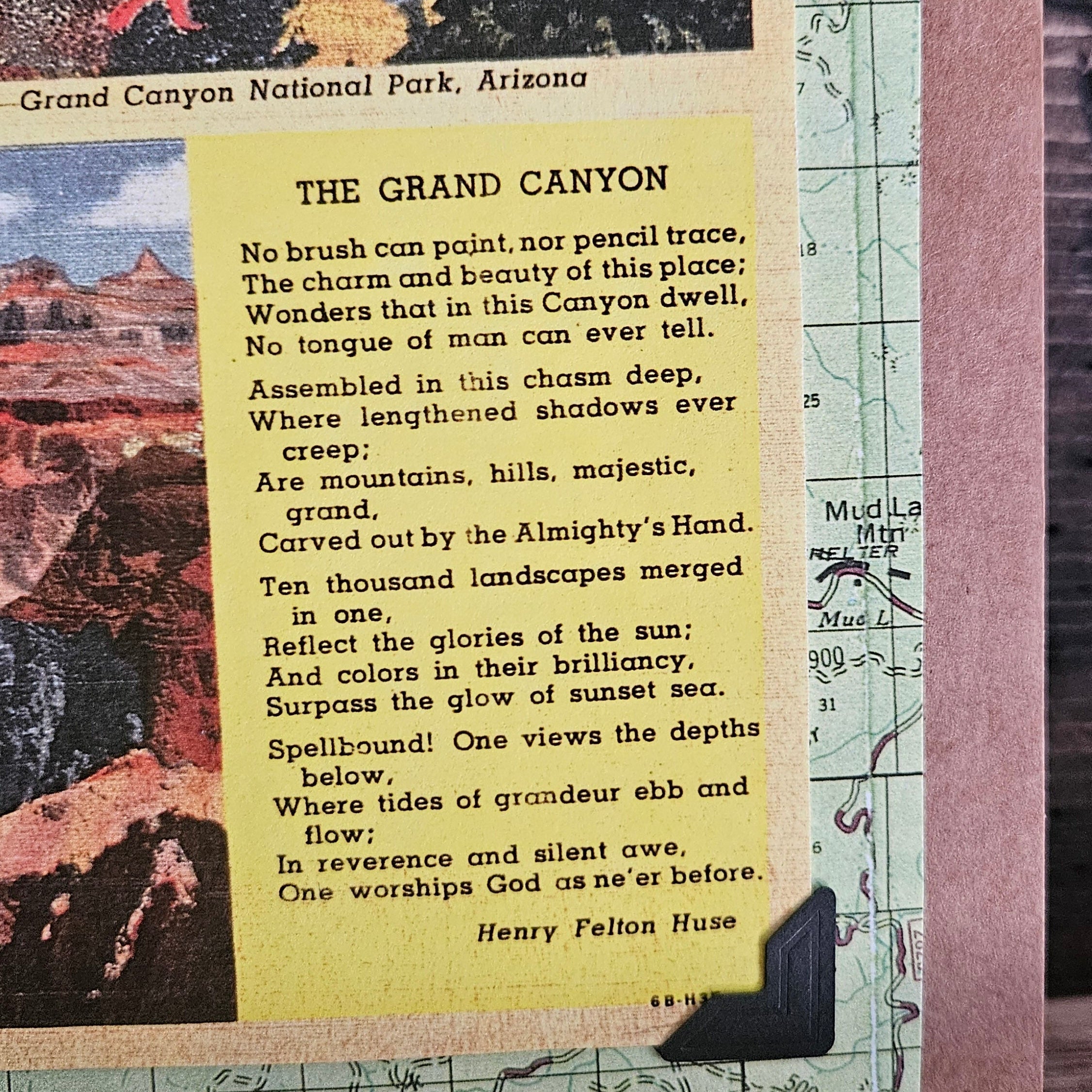 Beautifully Hand Crafted Custom Created Greeting Card Series by Diane Stegman "Grand Canyon, Arizona"