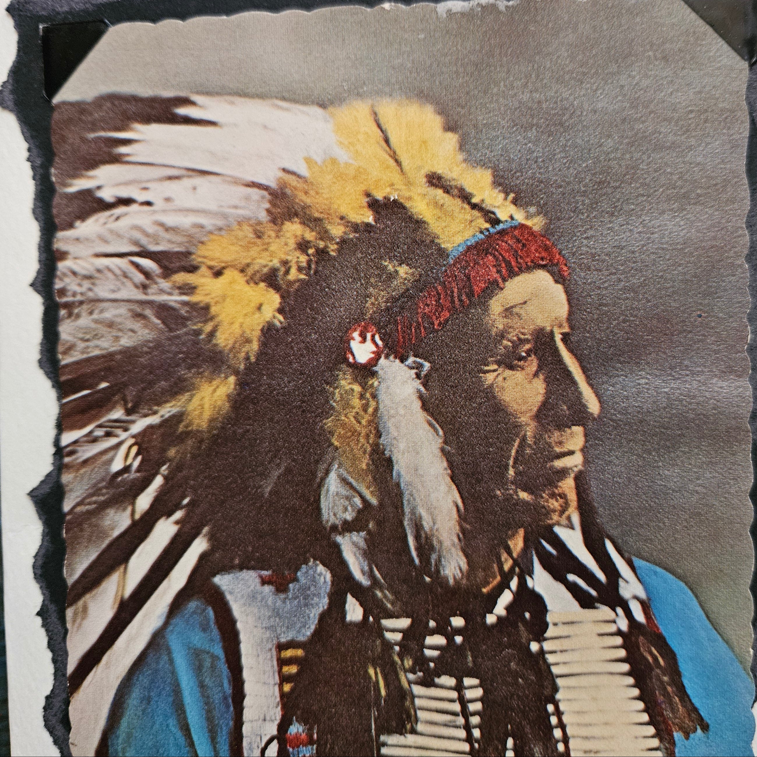 Beautifully Hand Crafted Custom Created Greeting Card Series by Diane Stegman "American Horse the Indian"
