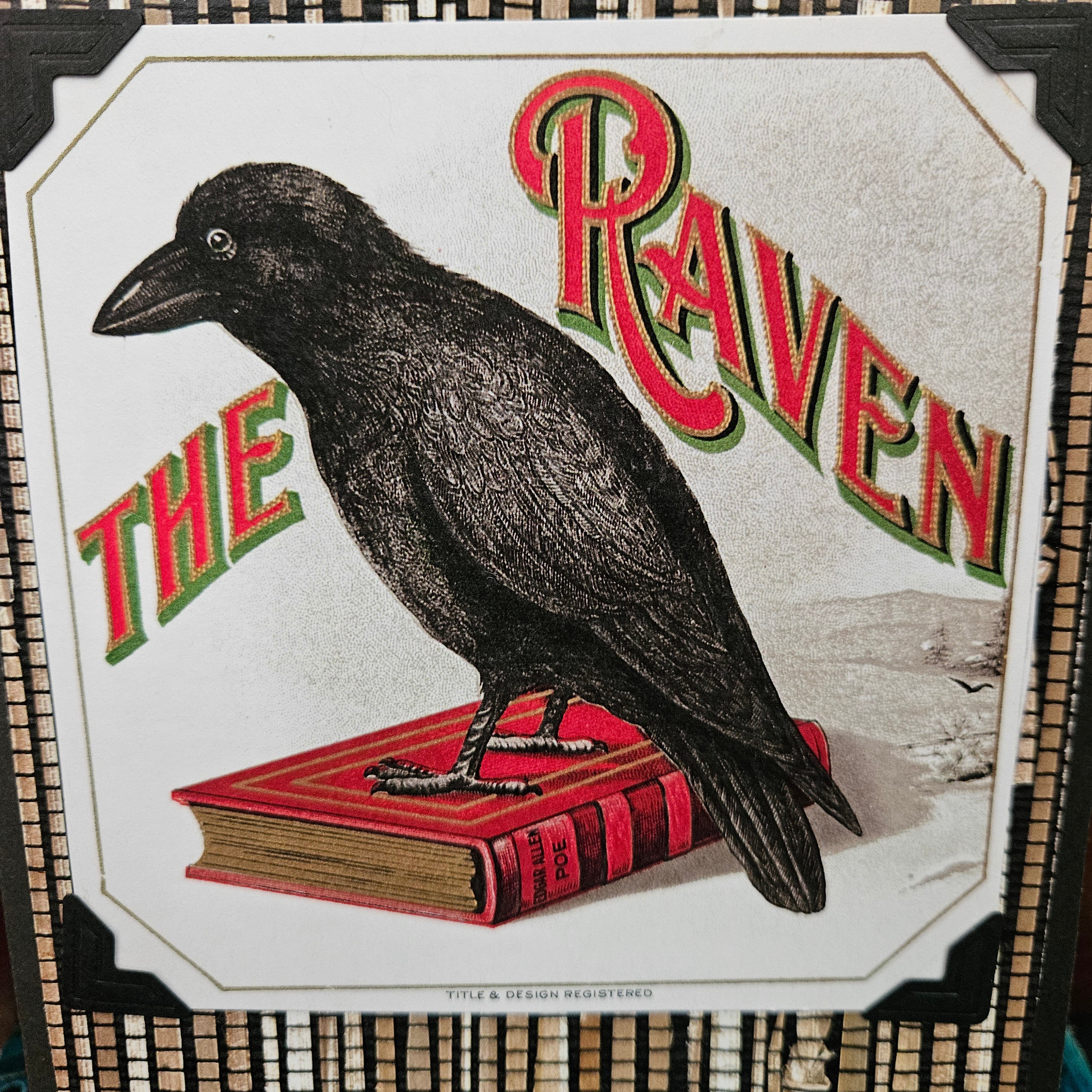 Beautifully Hand Crafted Custom Created Greeting Card Series by Diane Stegman "The Raven"