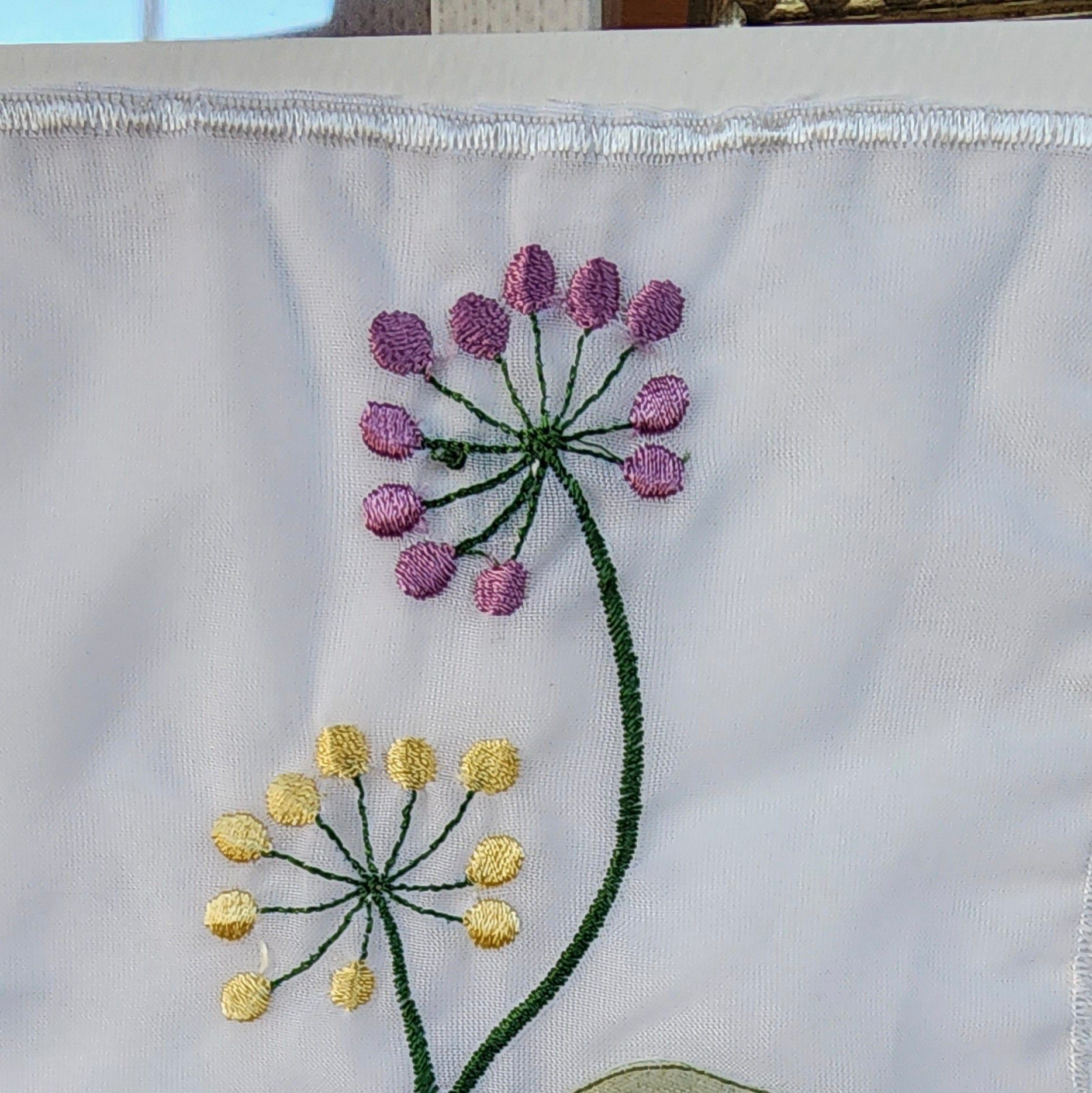 Beautifully Hand Crafted Custom Created Greeting Card Series by Diane Stegman "Fabric Flower"
