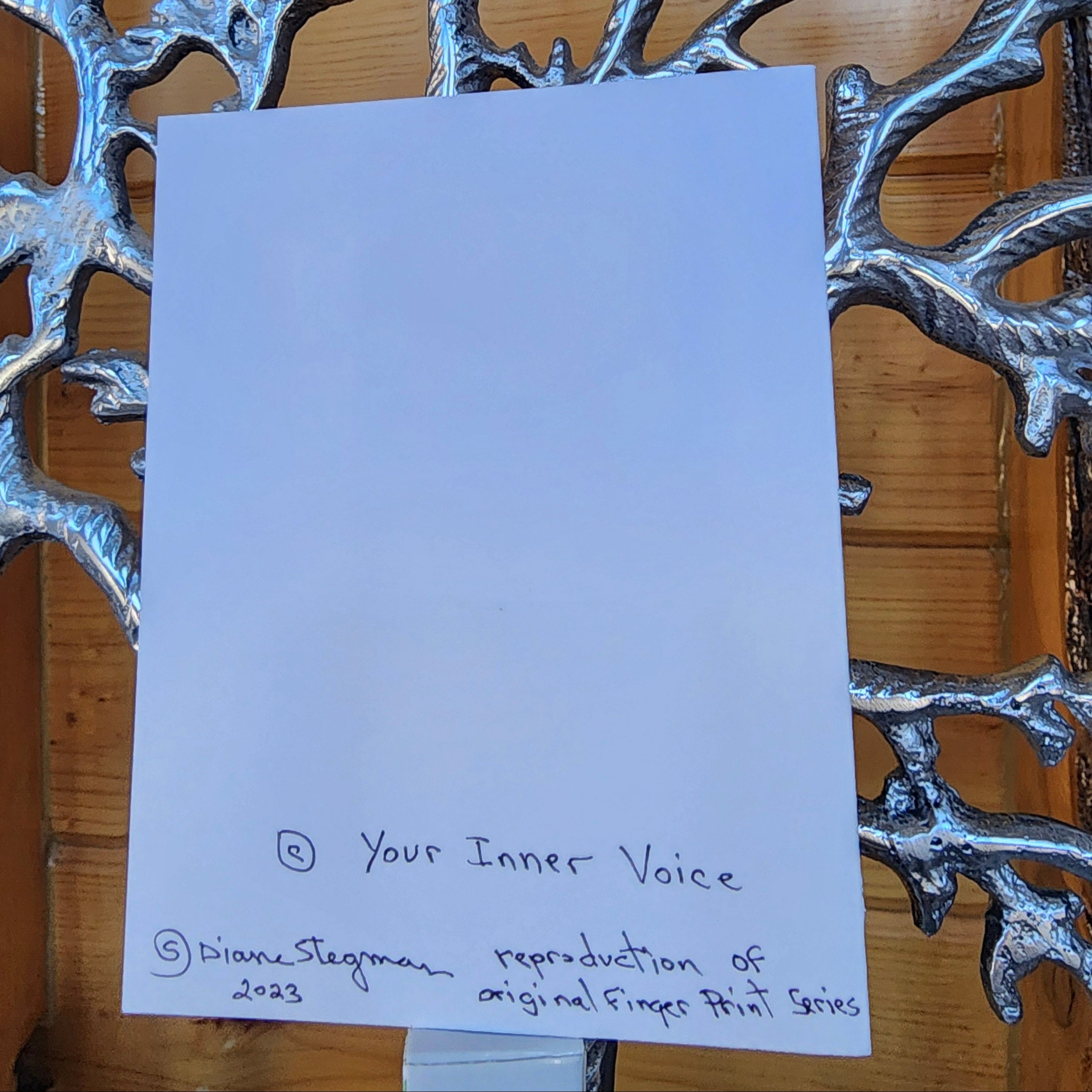 Beautifully Hand Crafted Custom Created Greeting Card Series by Diane Stegman "Birth"