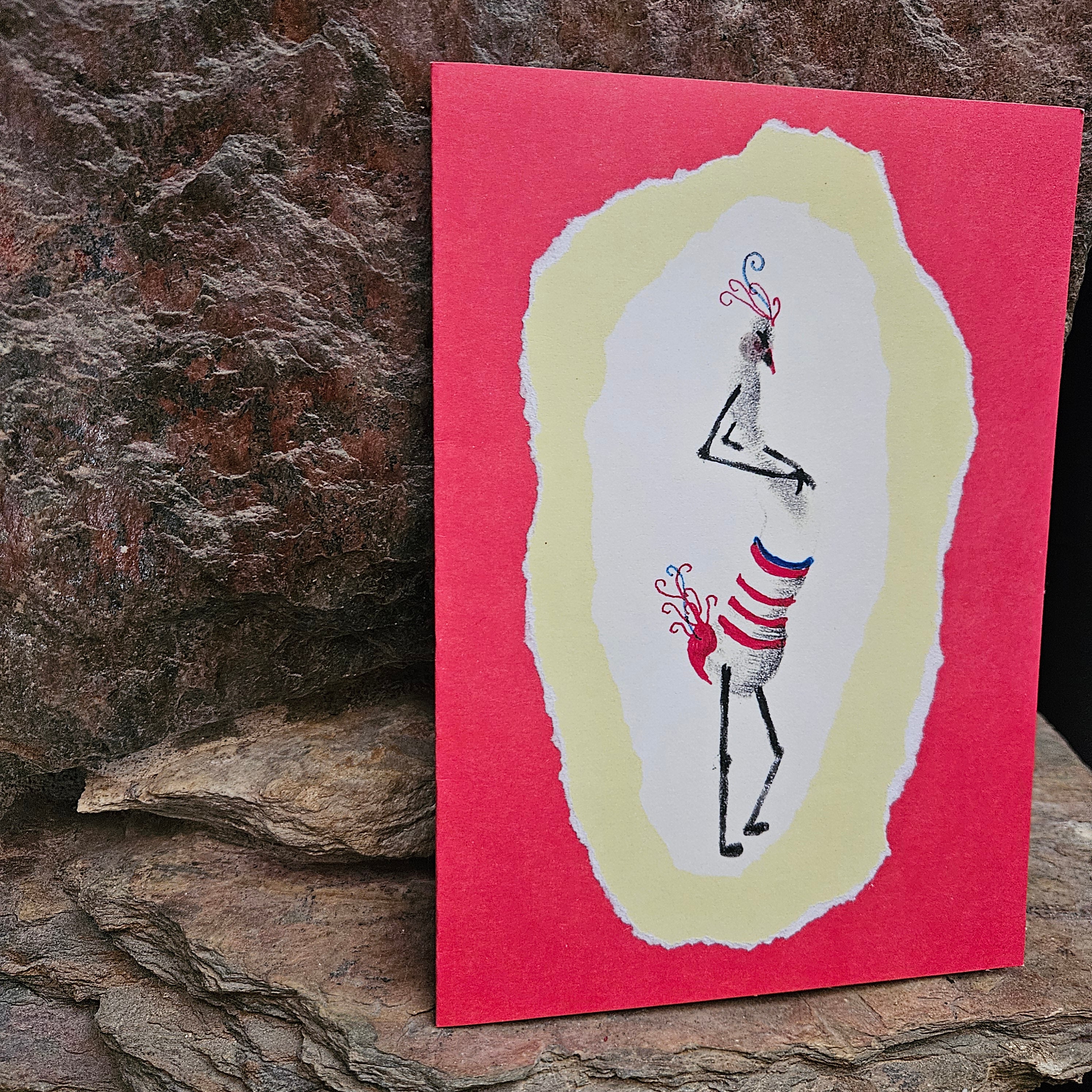 Beautifully Hand Crafted Custom Created Greeting Card Series by Diane Stegman "Fingerprint Series Pregnancy"