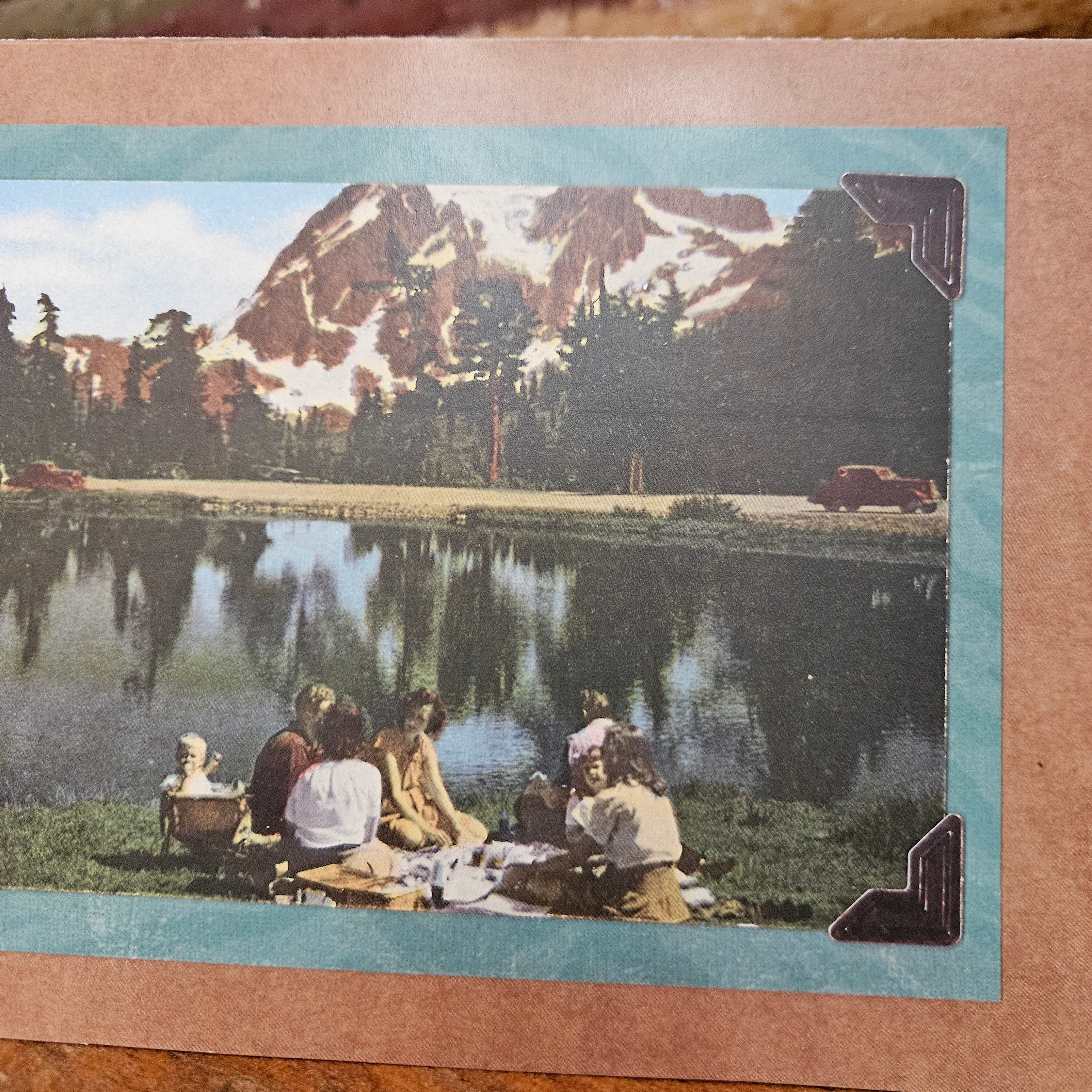 Beautifully Hand Crafted Custom Created Greeting Card Series by Diane Stegman "Family Picnic"