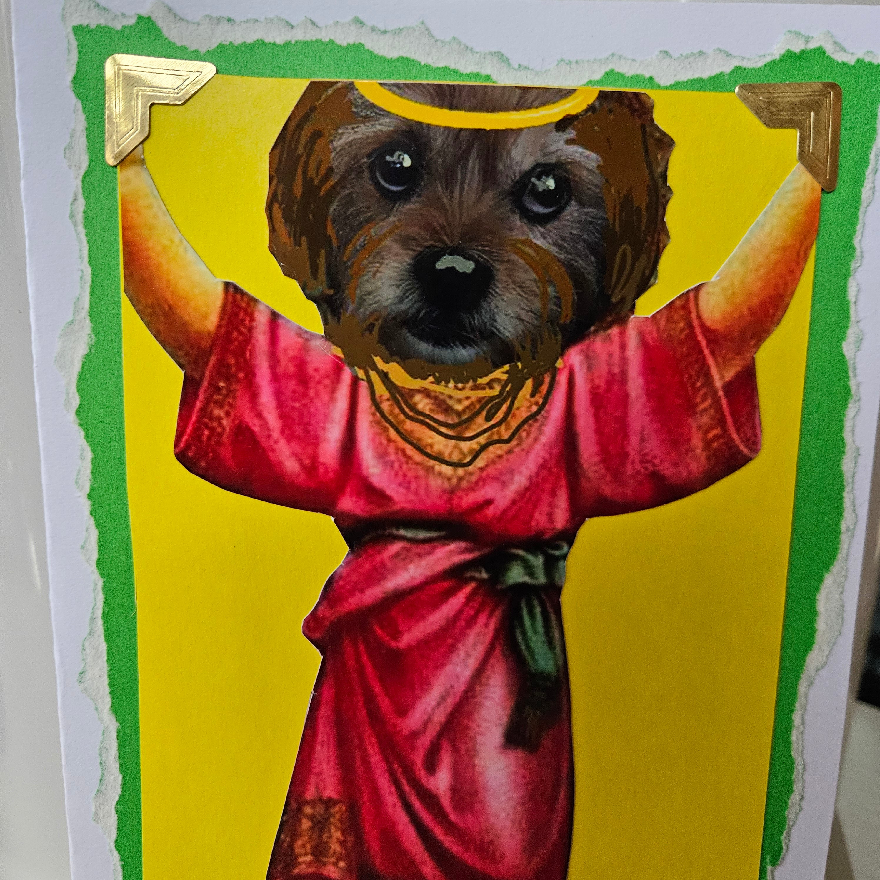 Beautifully Hand Crafted Custom Created Greeting Card Series by Diane Stegman "Saint Samson"