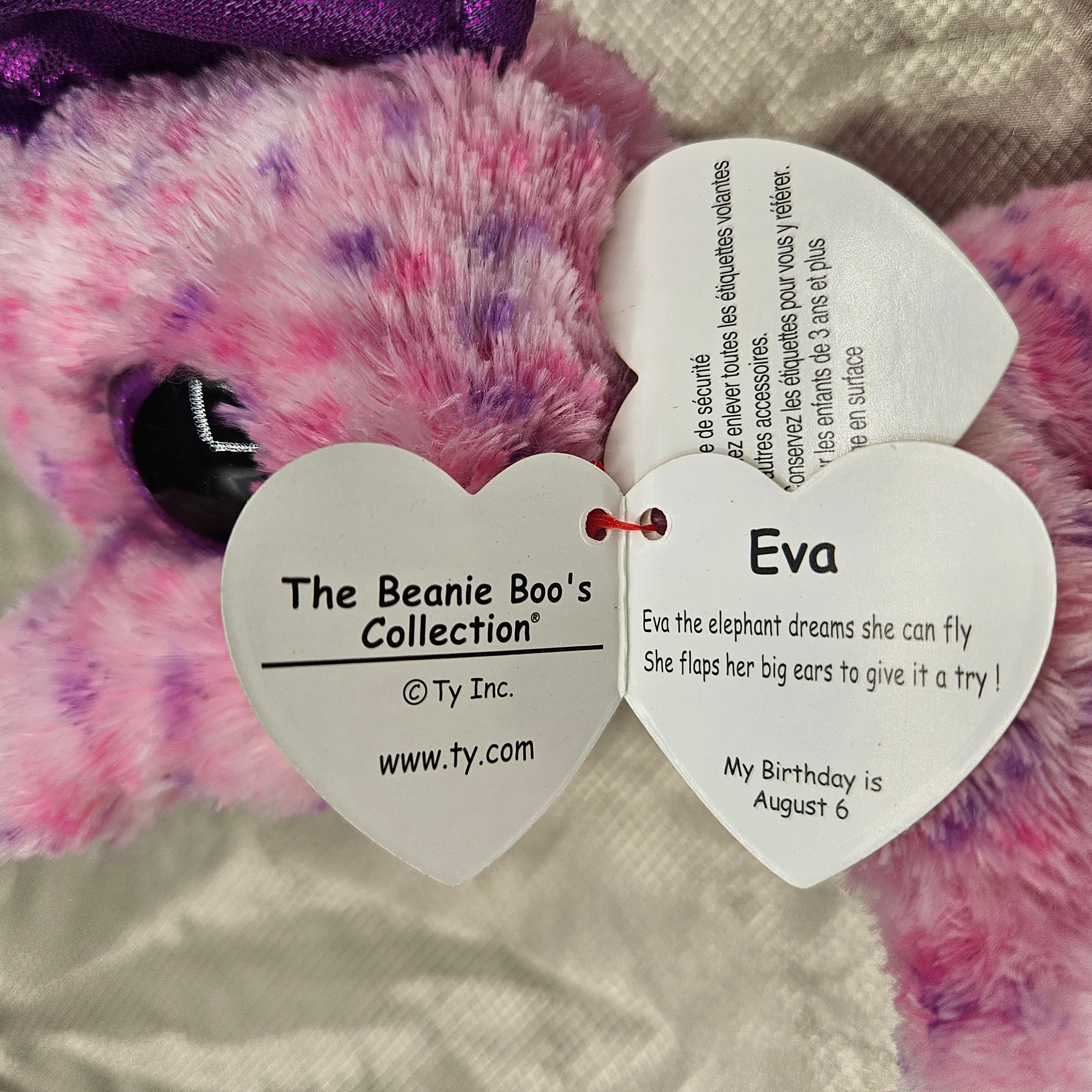 Ty Beanie Babies "Eva the Elephant"