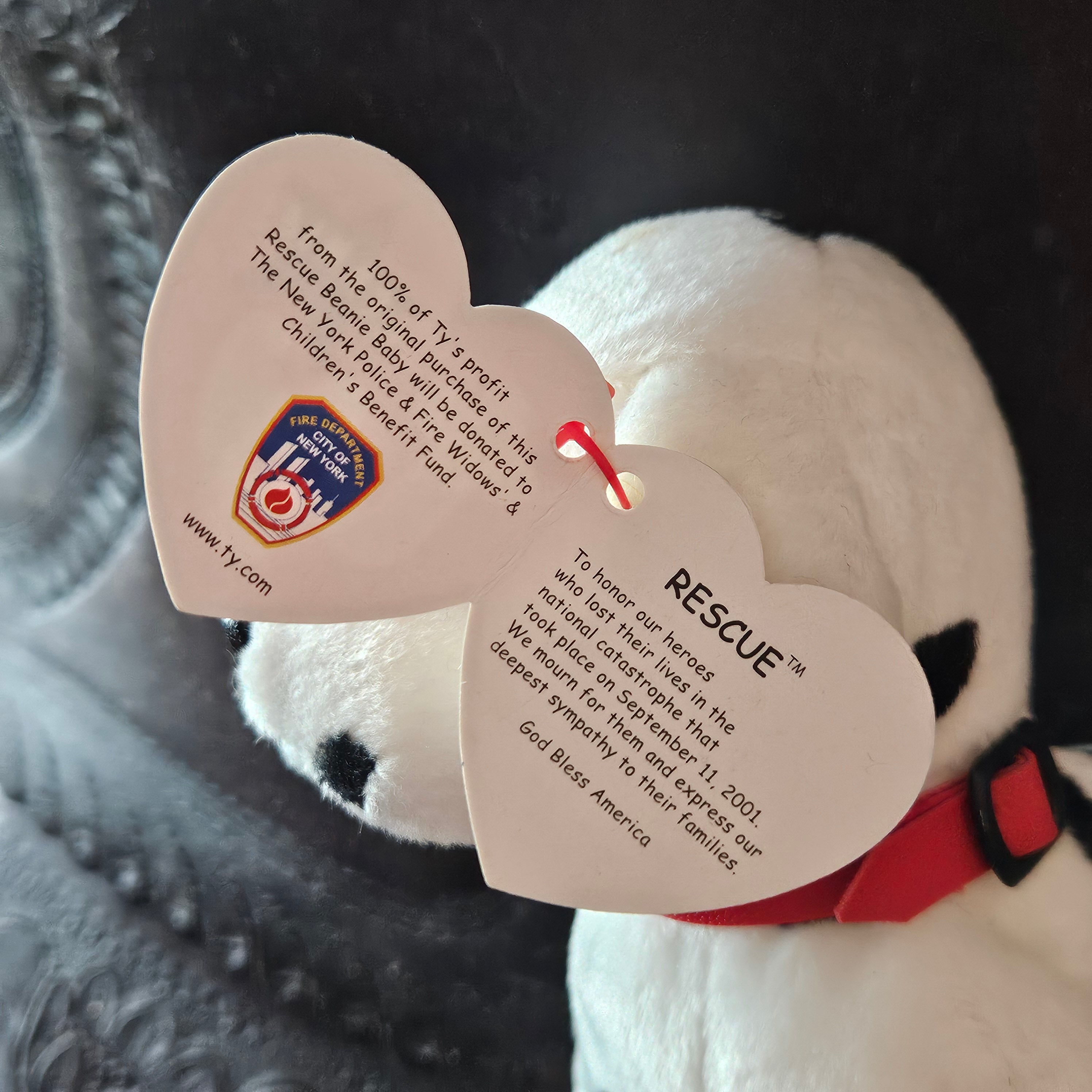 Ty Beanie Babies "Rescue the Dog"