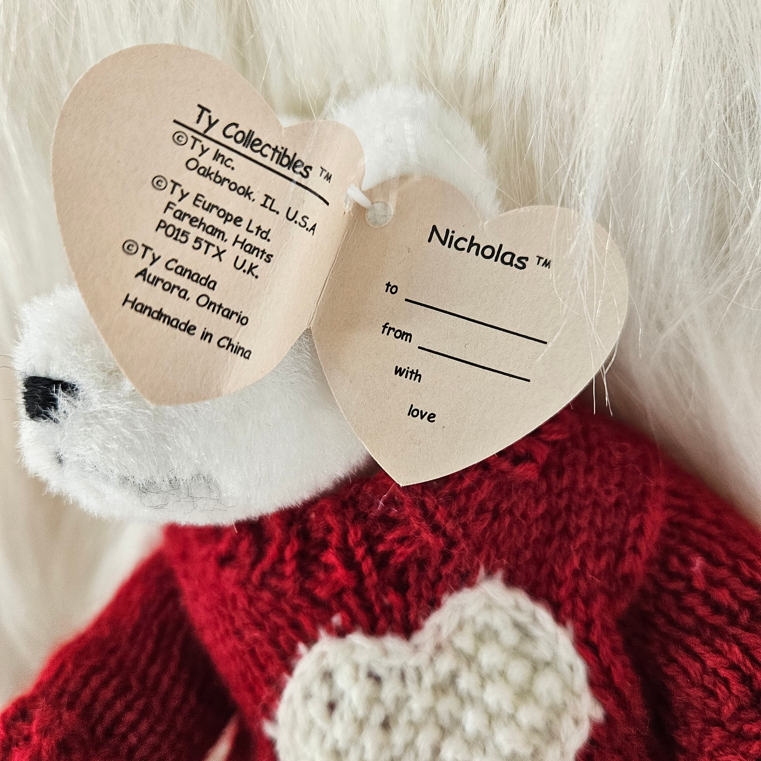 Ty Beanie Babies "Nicholas the Bear"