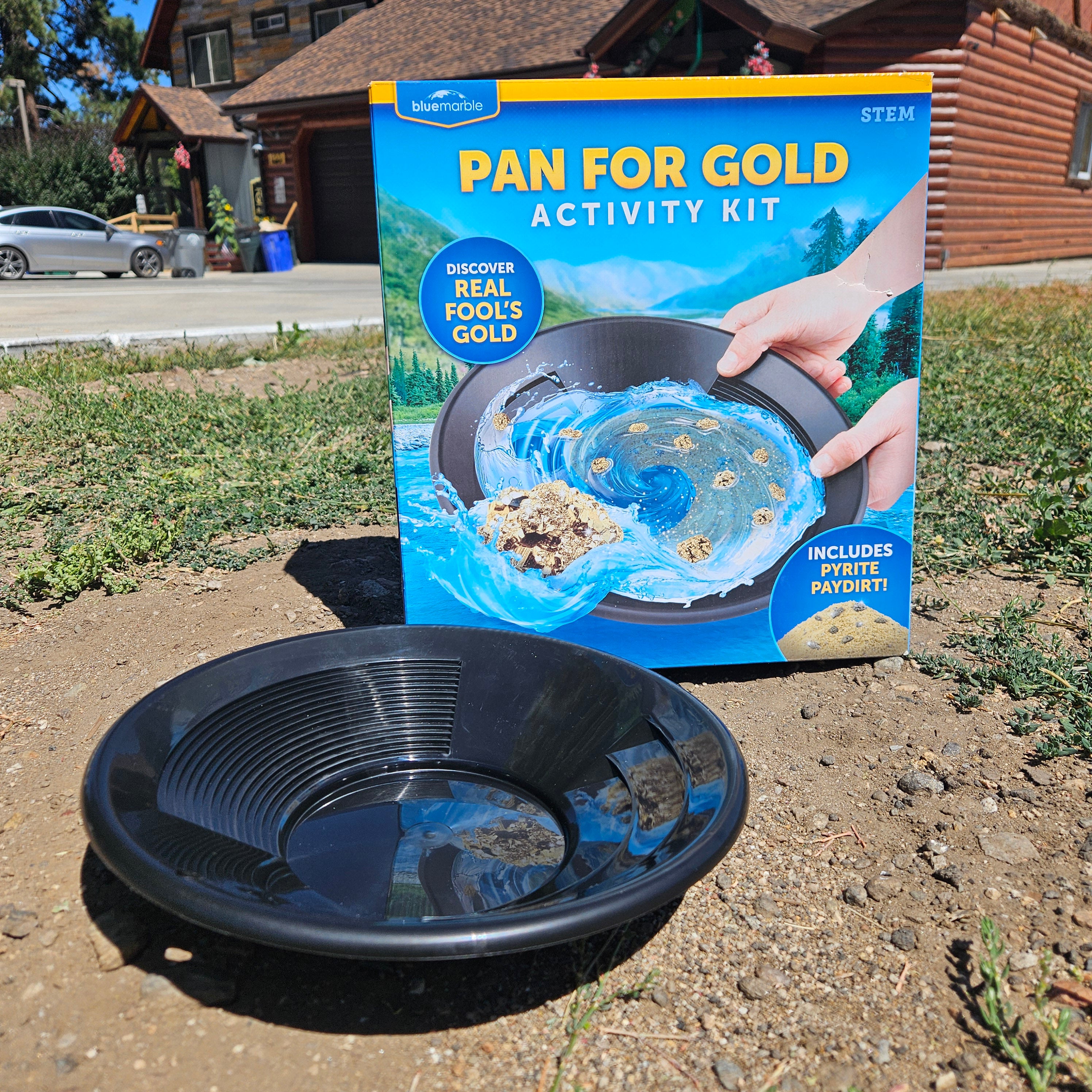 Gold panning activity kit with pan