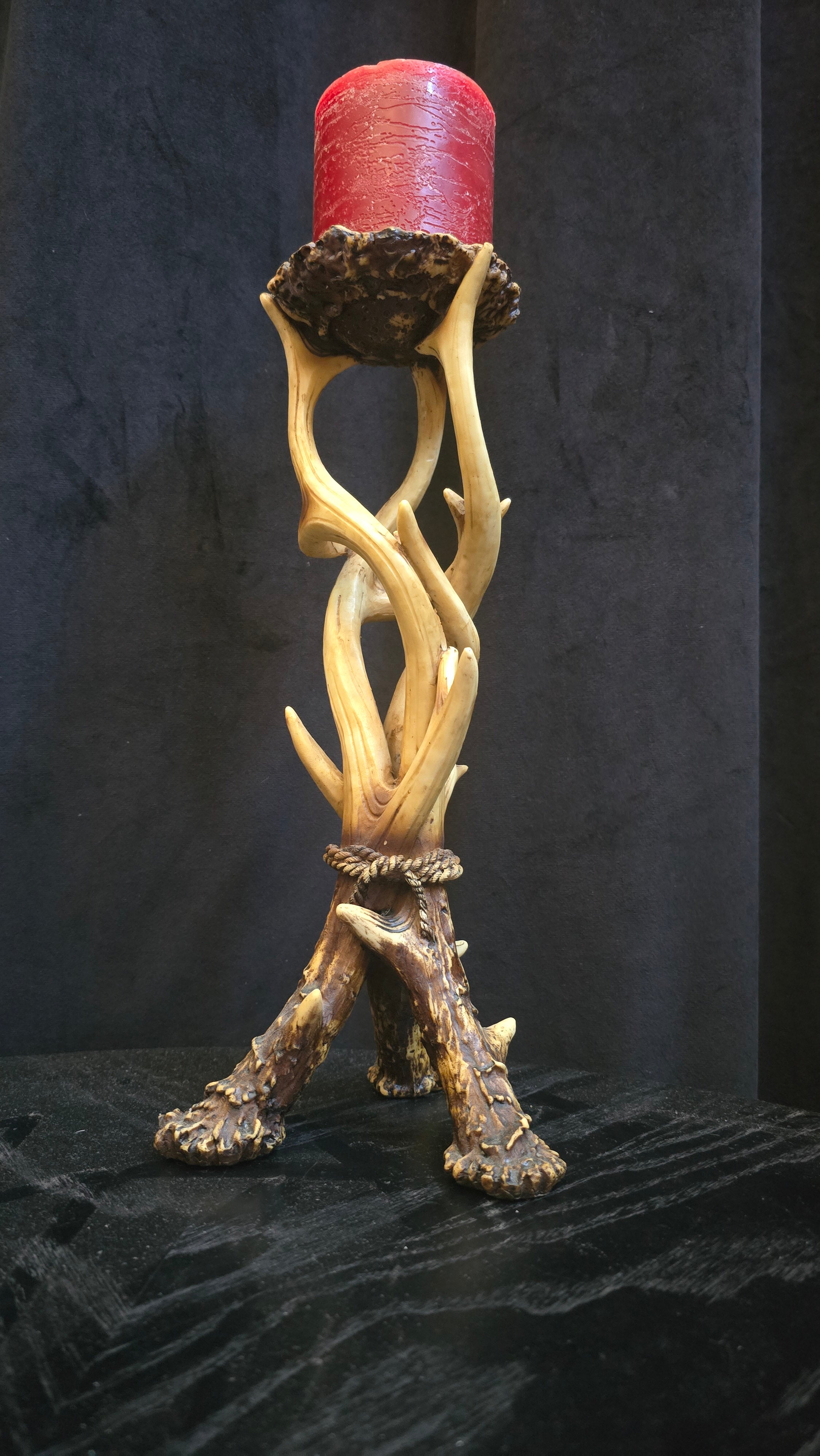 HiEnd Accents Antler Candle Holders (Set Of 2)