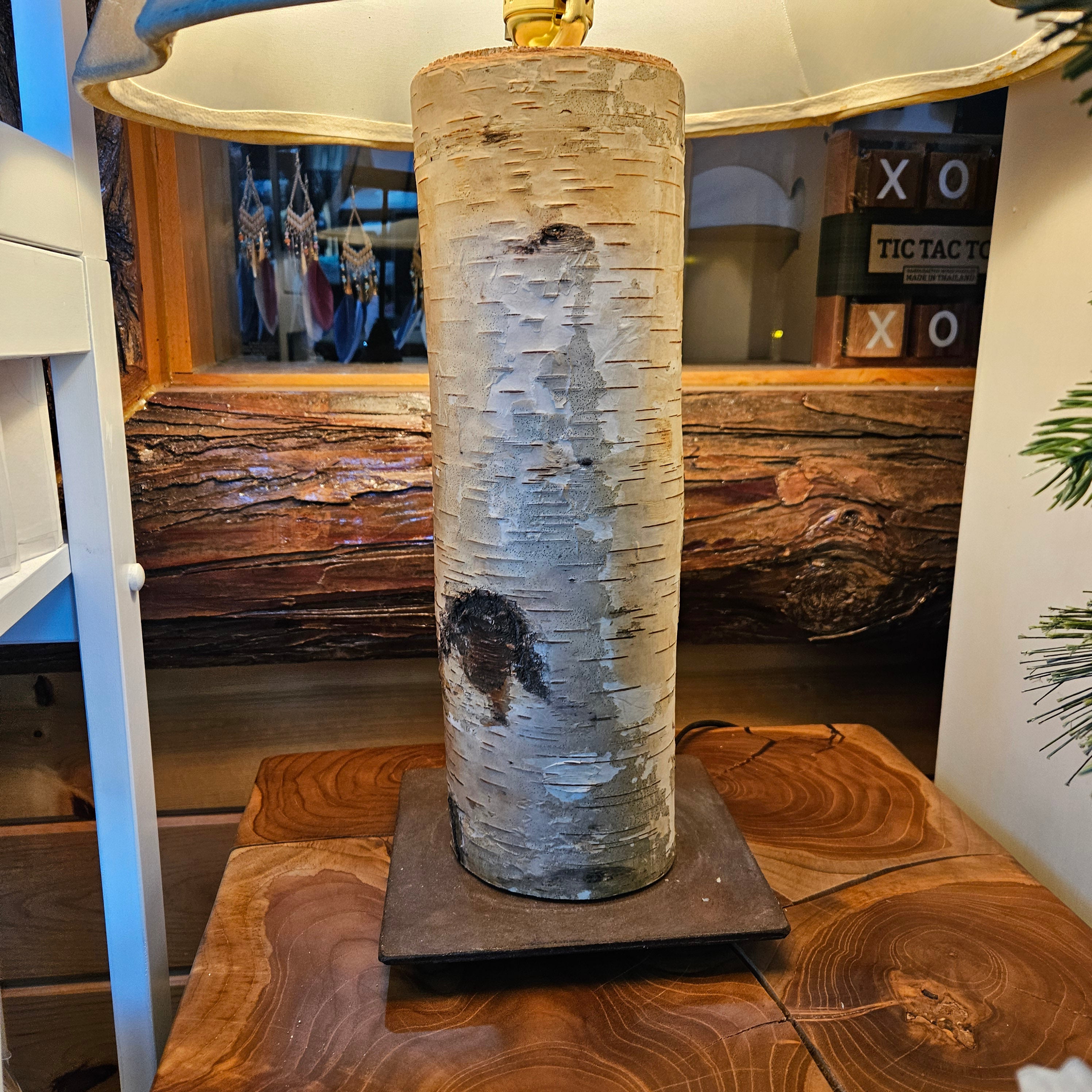 Birch Bark Table Lamp