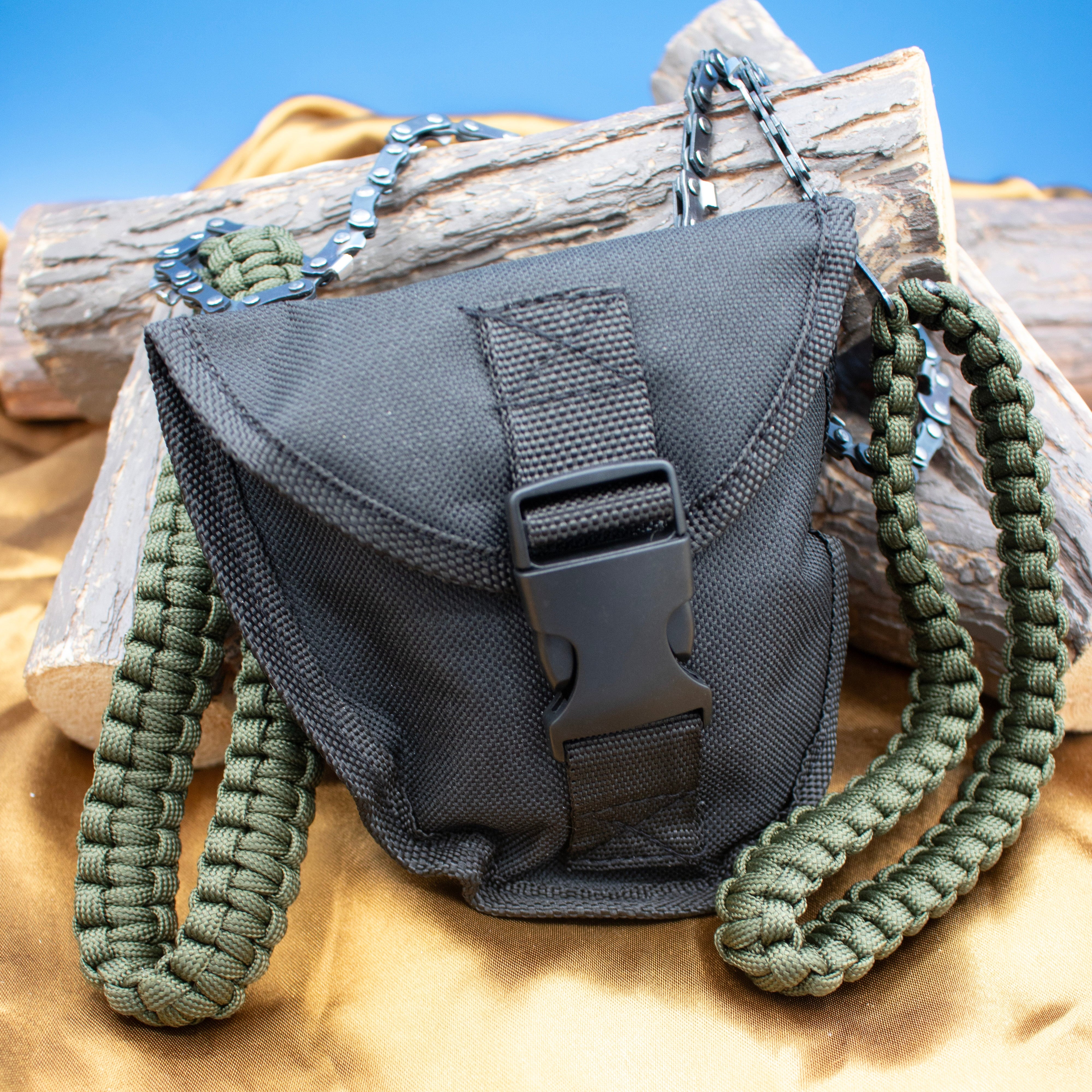 Pocket Chainsaw with Paracord Handle