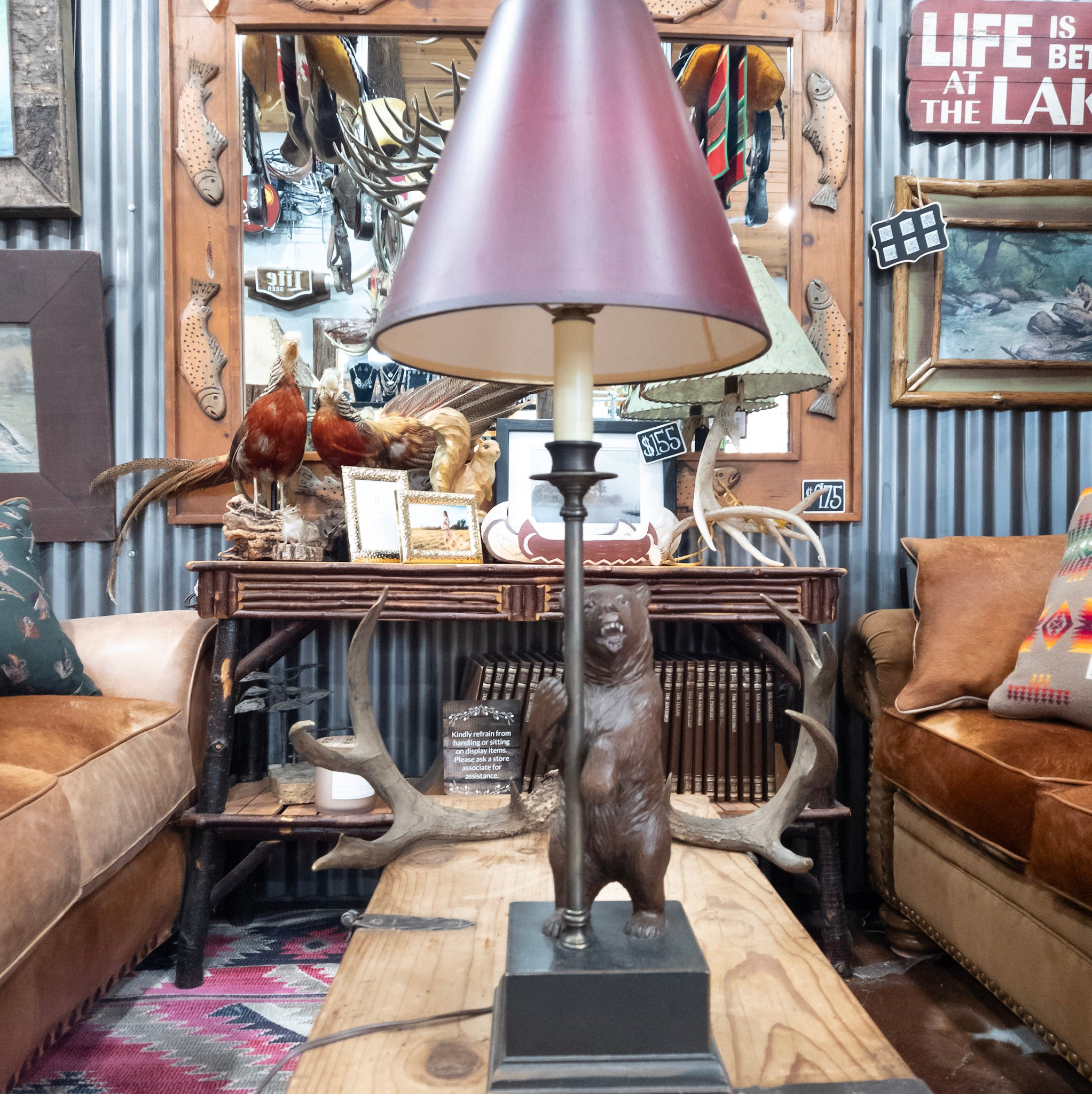 Lodge-Style Bear lamp