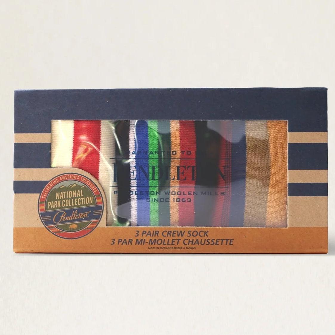 Pendleton National Park Collection 3 pairs of multi-colored socks