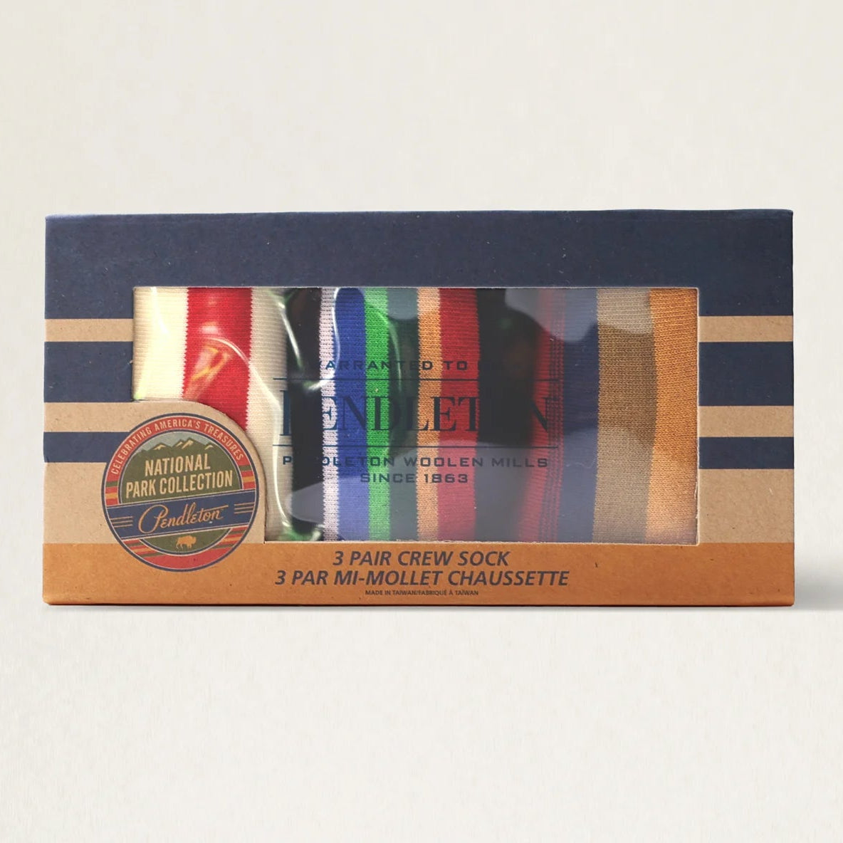 Pendleton National Park Collection 3 pairs of multi-colored Kid's sock's