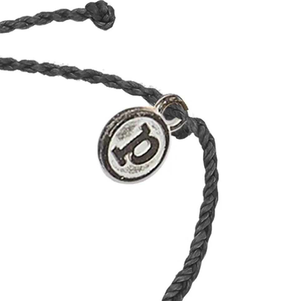 Pura Vida Jute Cord Paw Print Charm Bracelet