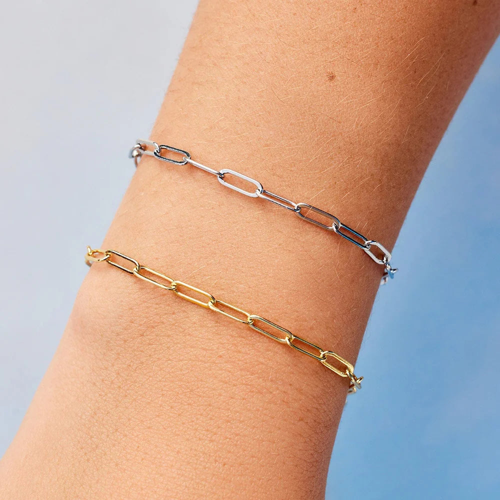 Pura Vida Harper Gold Paperclip Chain Bracelet