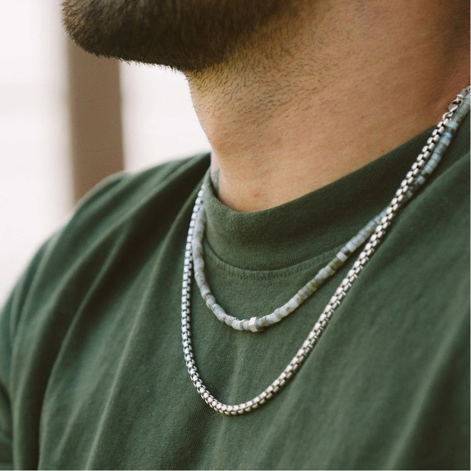 Pura Vida Men's Rolo Chain Necklace Silver