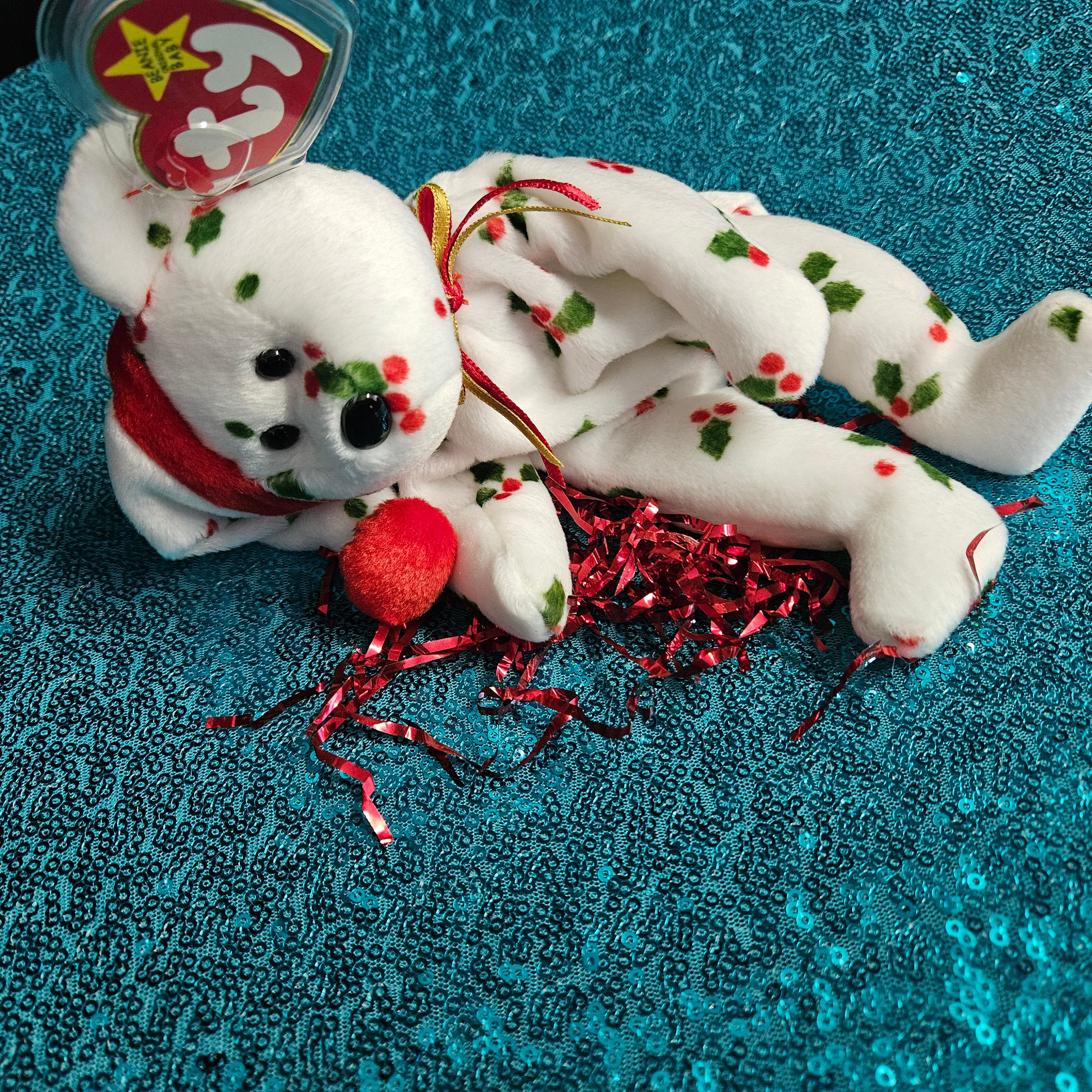 Ty Beanie Babies "1998 Holiday Teddy"