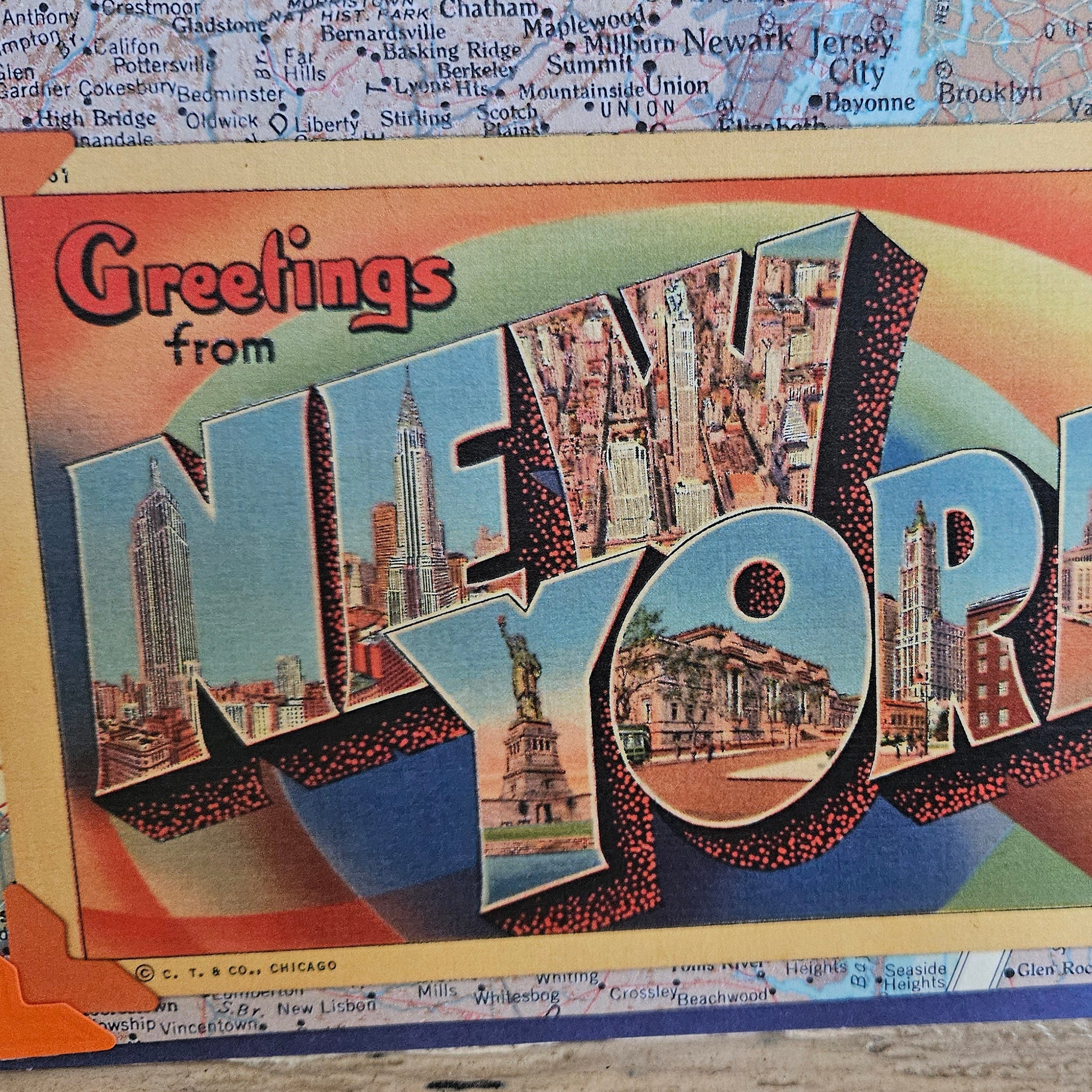 Beautifully Hand Crafted Custom Created Greeting Card Series by Diane Stegman "New York"