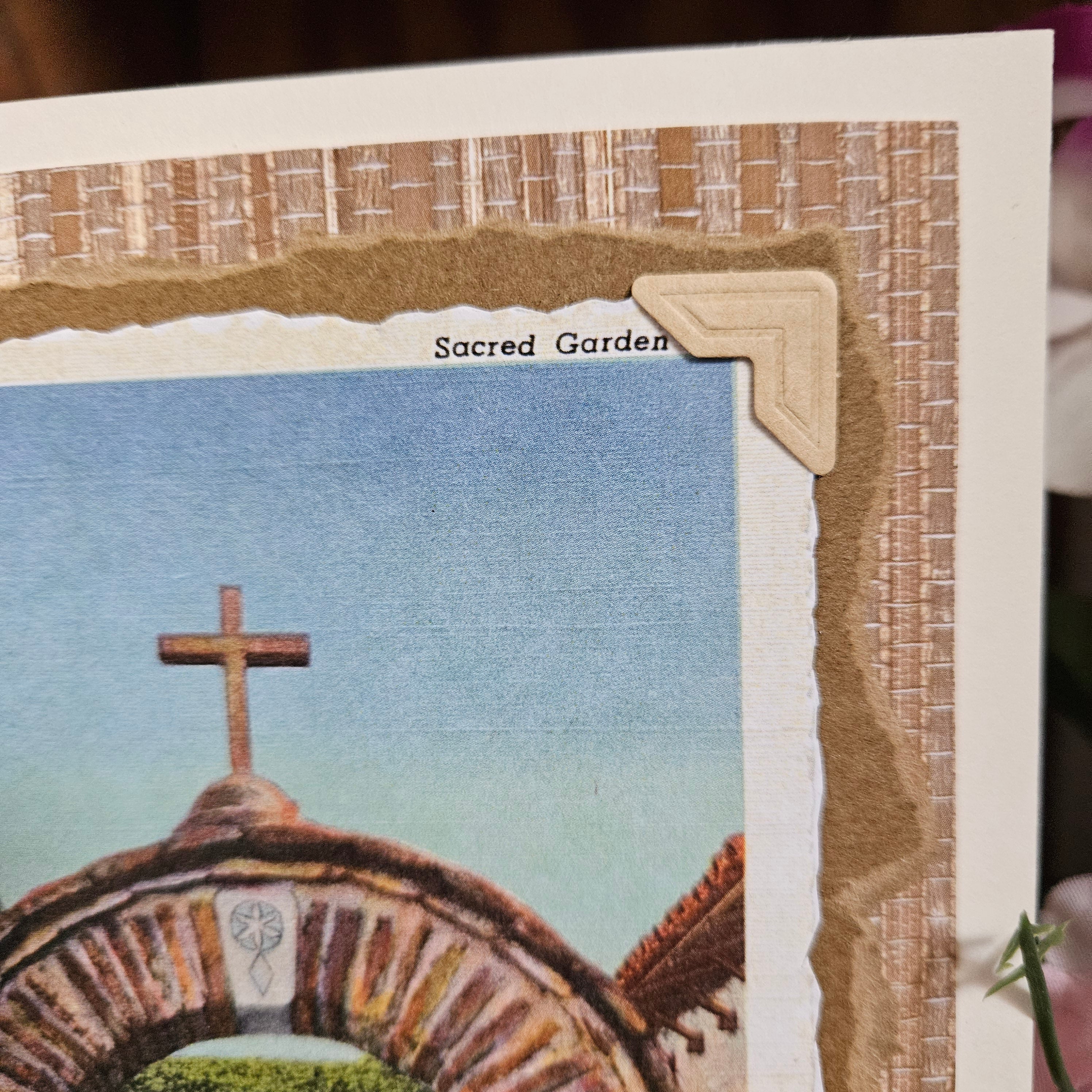 Beautifully Hand Crafted Custom Created Greeting Card Series by Diane Stegman "Sacred Garden"