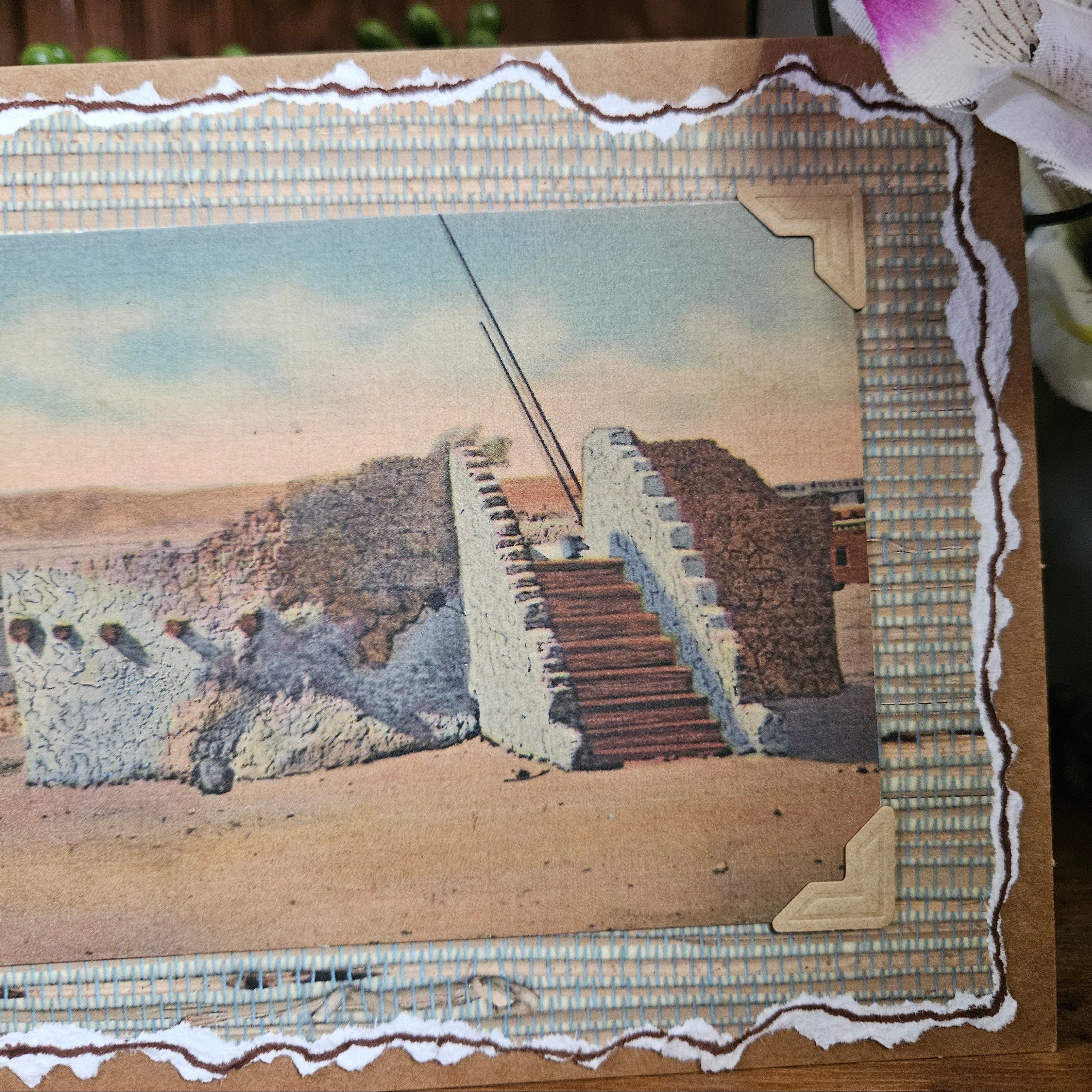 Beautifully Hand Crafted Custom Created Greeting Card Series by Diane Stegman "Pueblo Indian Kiva"