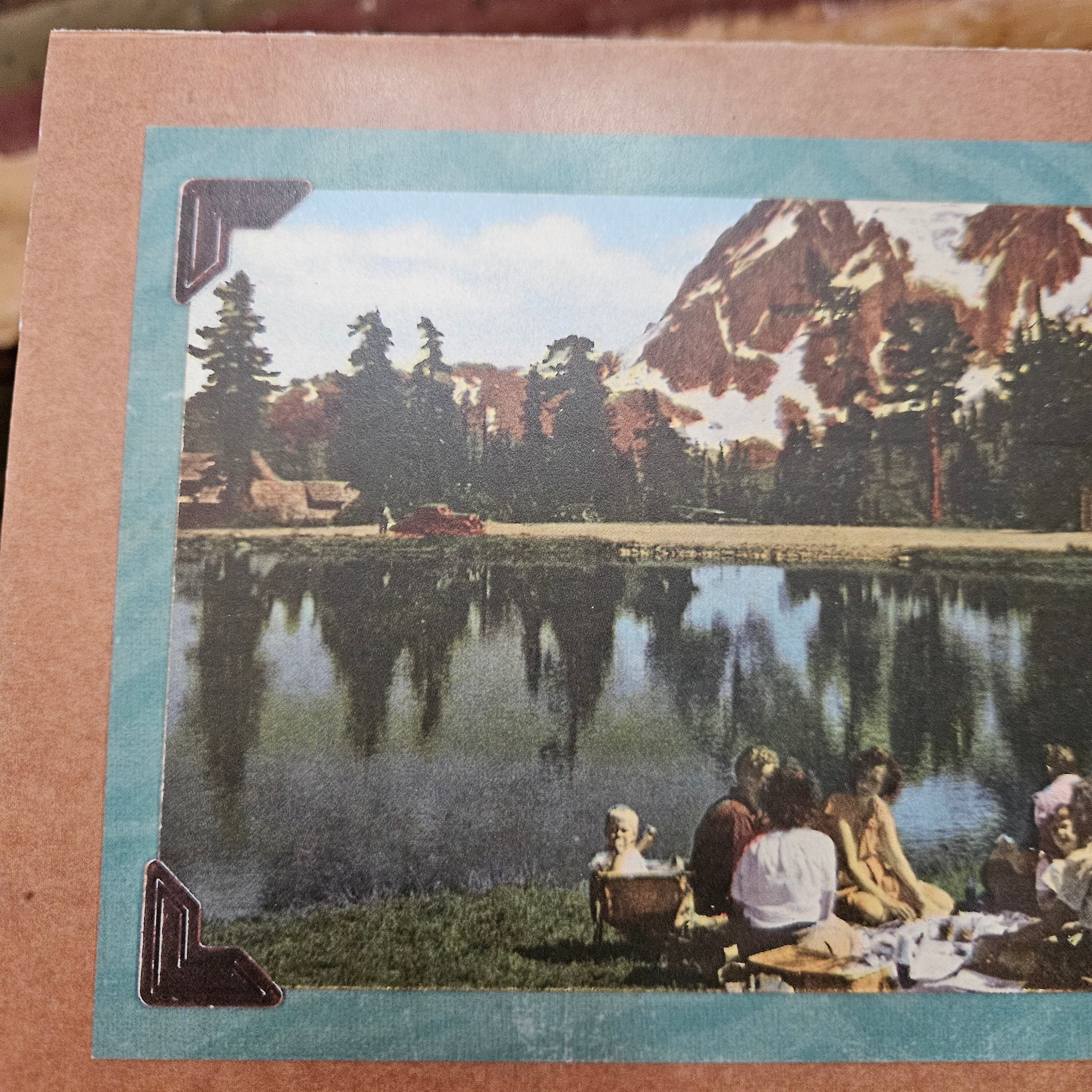Beautifully Hand Crafted Custom Created Greeting Card Series by Diane Stegman "Family Picnic"
