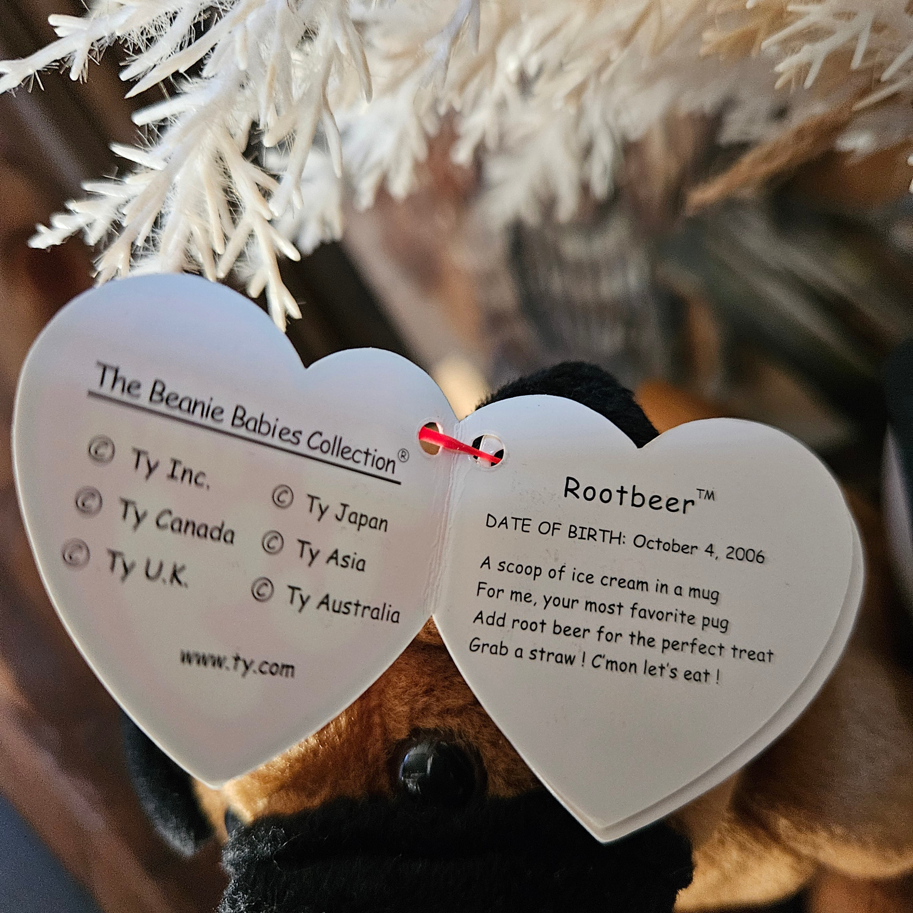 Ty Beanie Babies "Rootbeer the Dog"