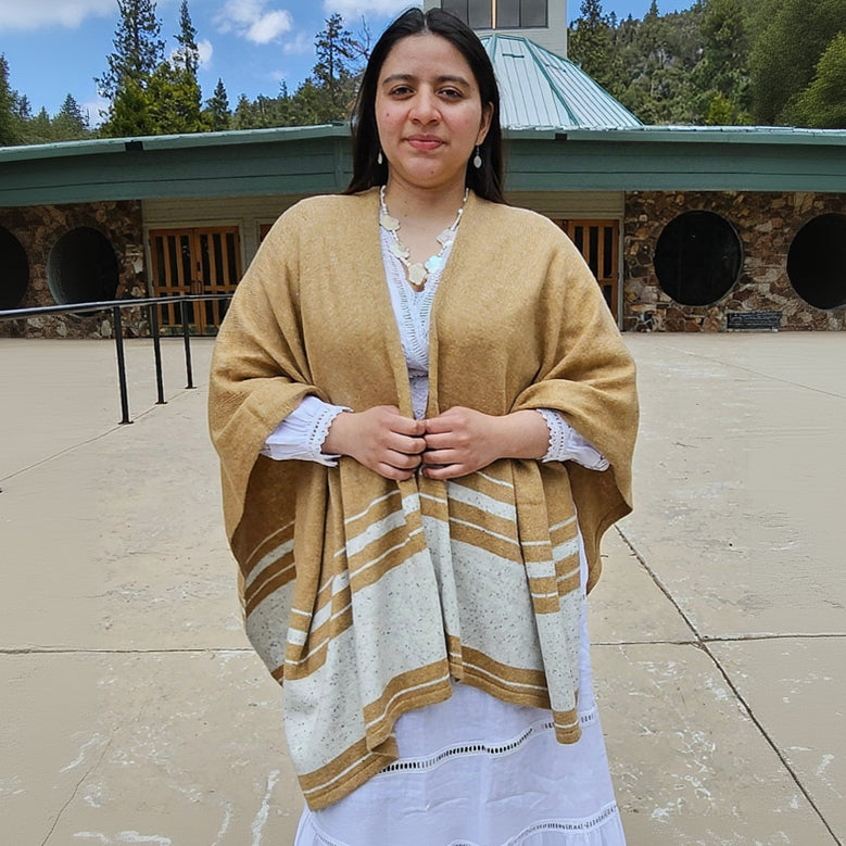 Soft Surrounding Leonie Boho Topper Wrap Camel Colored