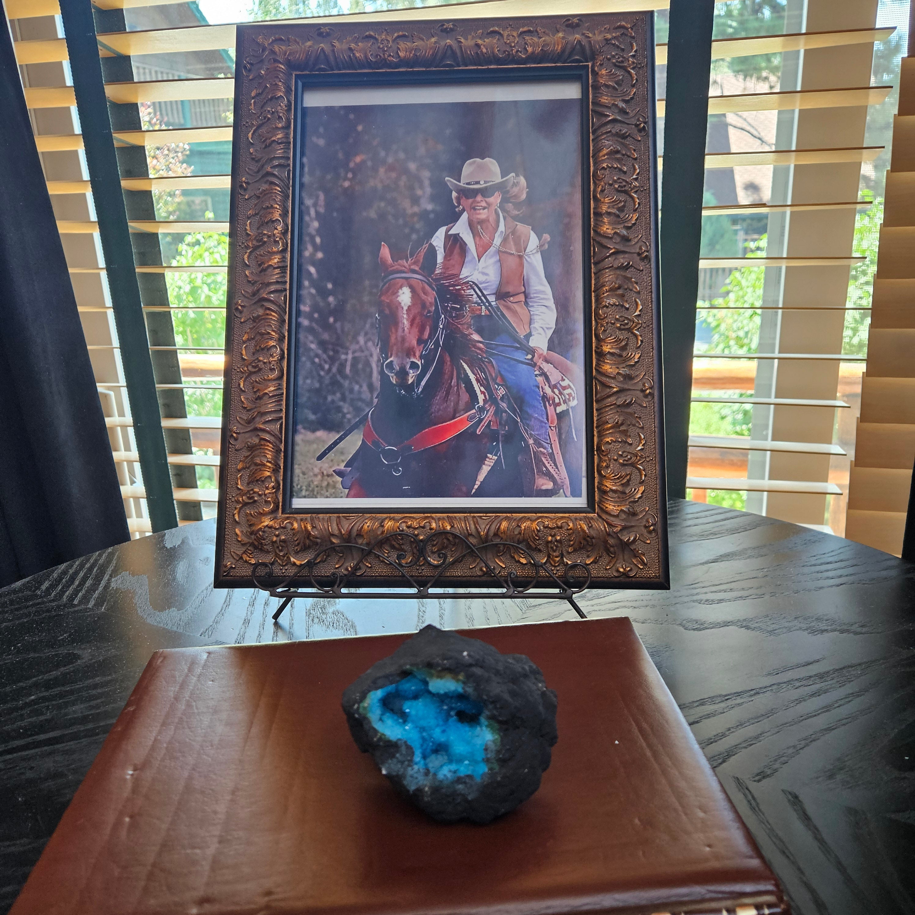 Blue Quartz Geode Crystal