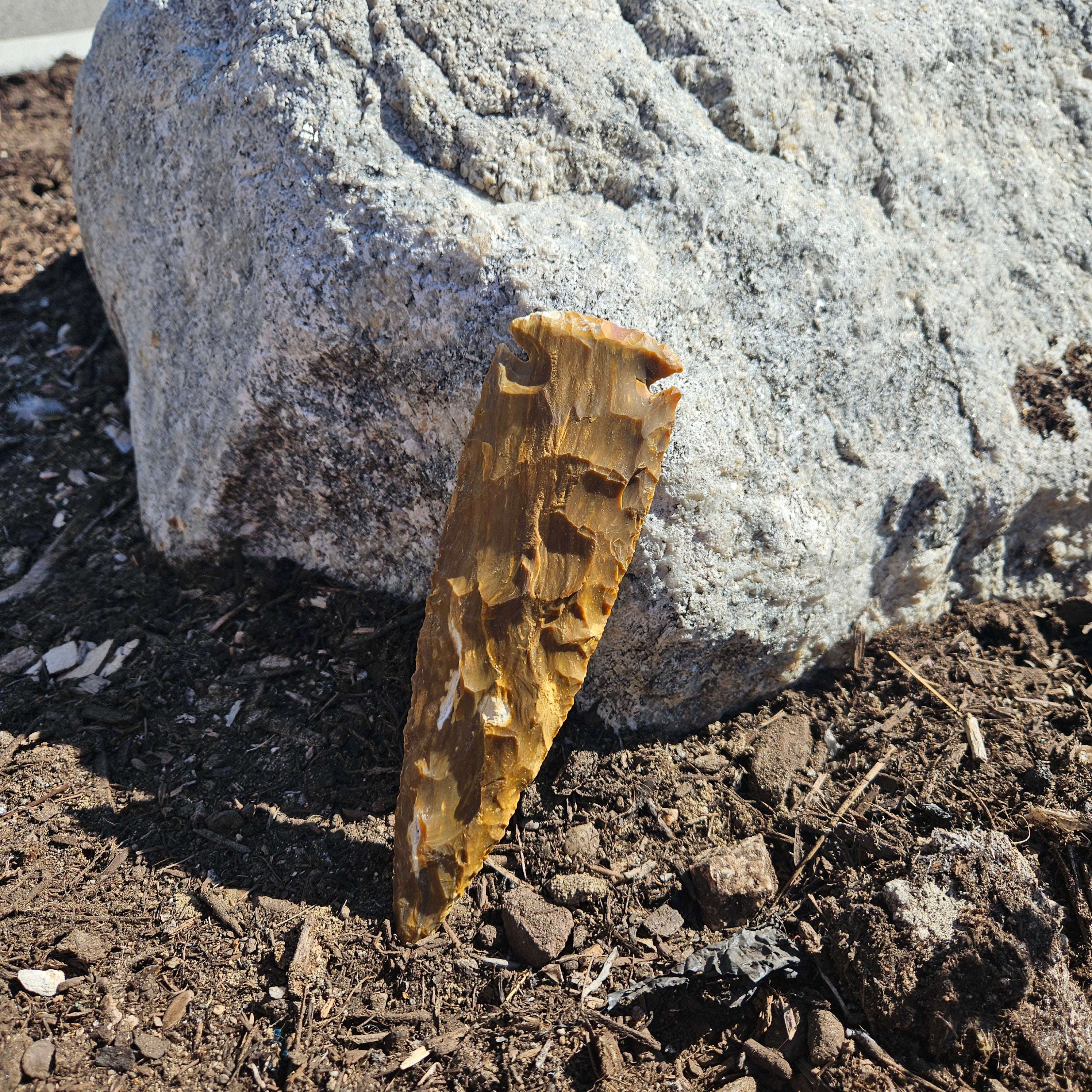 7" Flint Spearhead Arrowhead