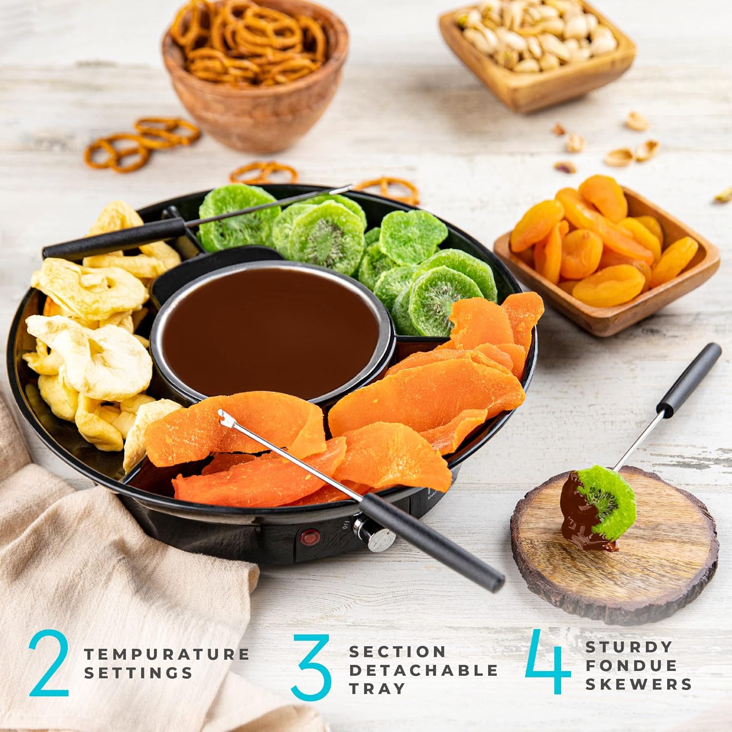Kusini Electric Chocolate Fondue Maker