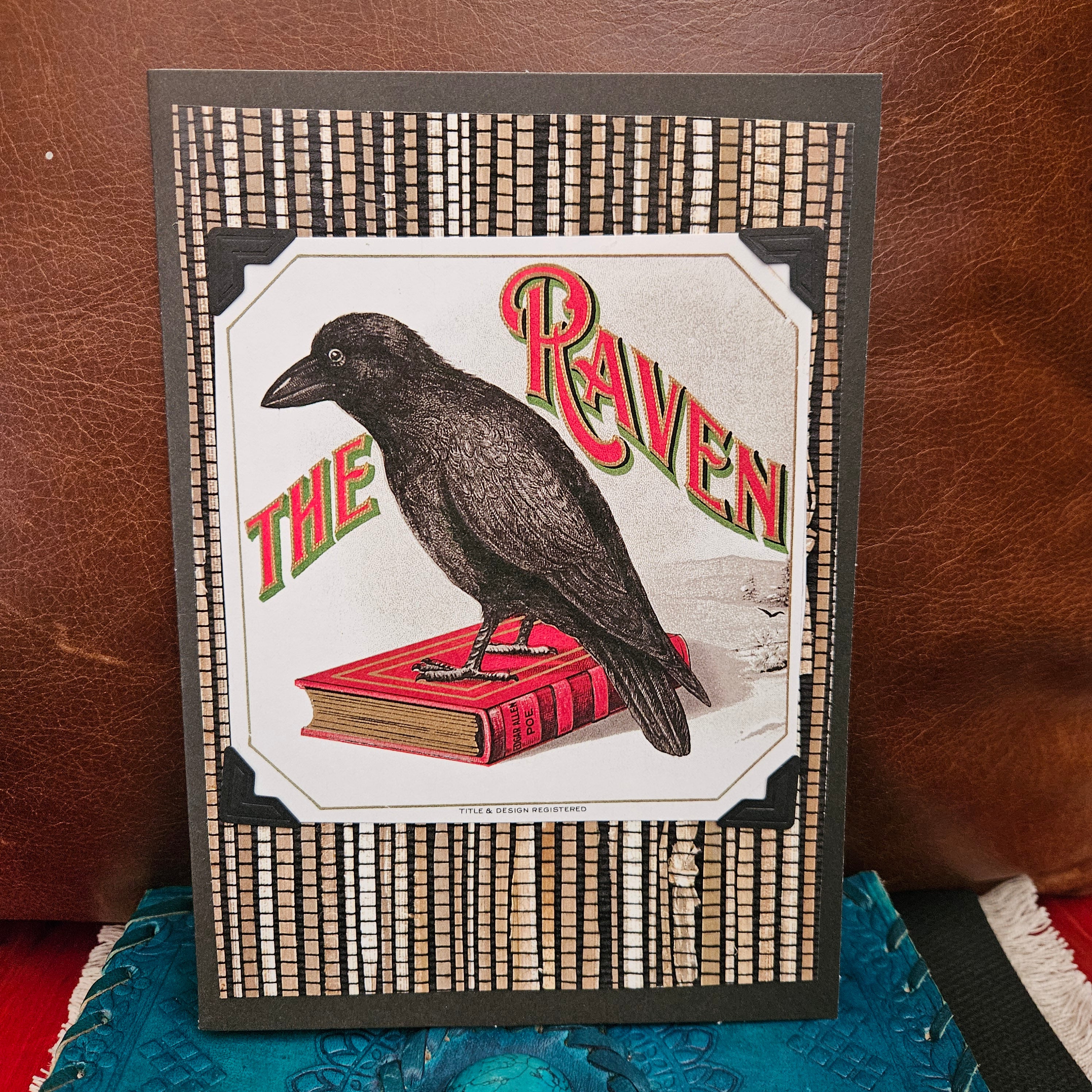Beautifully Hand Crafted Custom Created Greeting Card Series by Diane Stegman "The Raven"