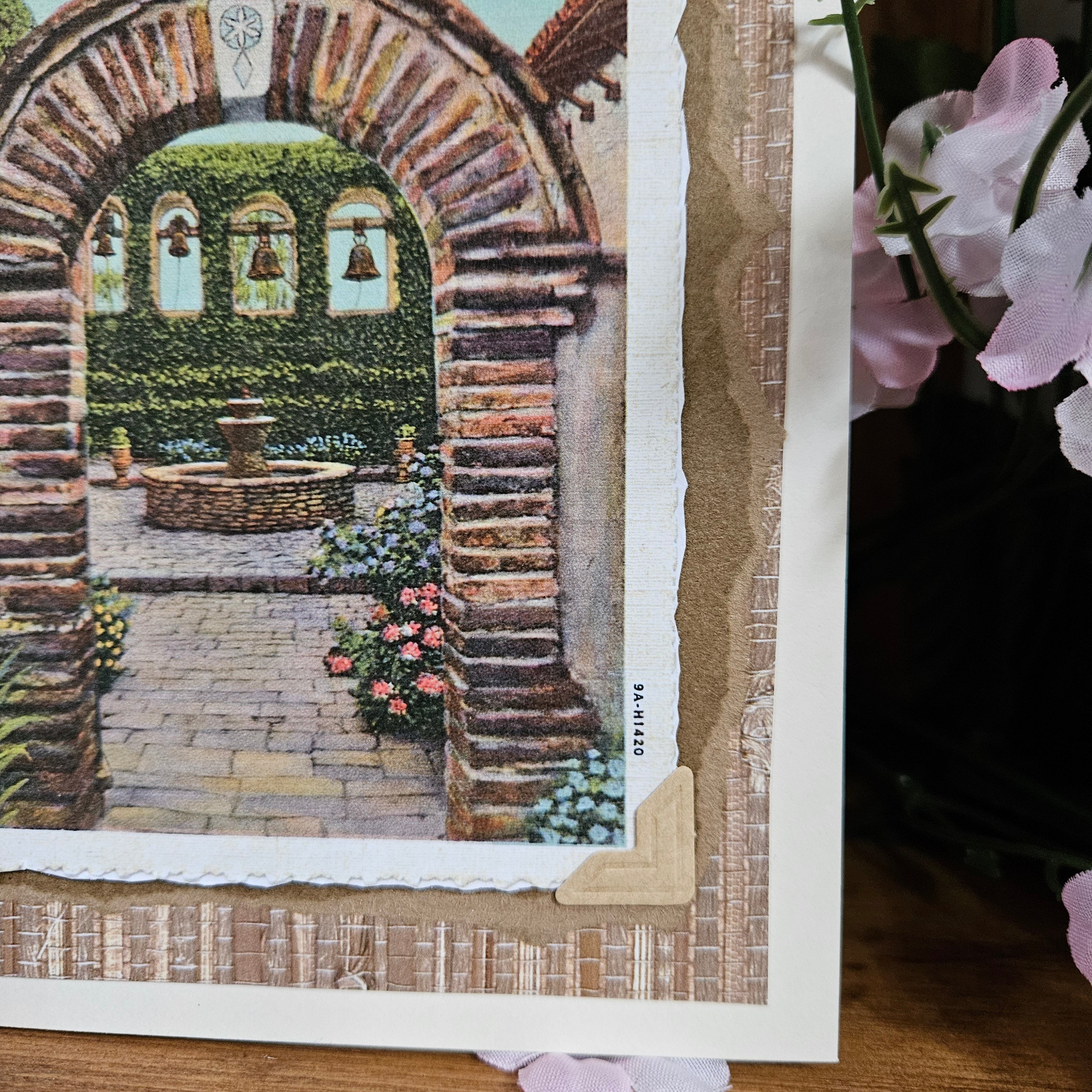 Beautifully Hand Crafted Custom Created Greeting Card Series by Diane Stegman "Sacred Garden"