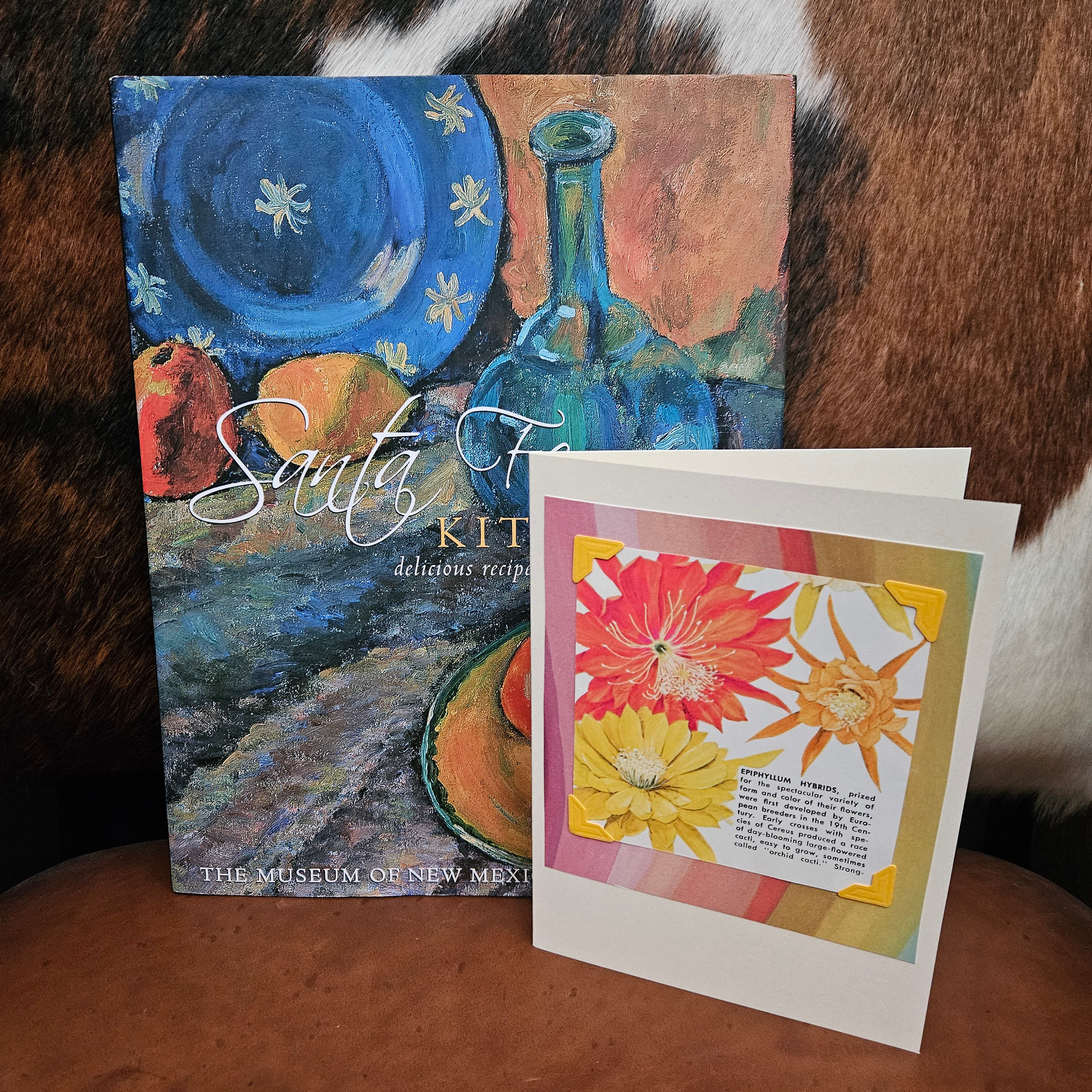 Beautifully Hand Crafted Custom Created Greeting Card Series by Diane Stegman "Orchid Cacti"