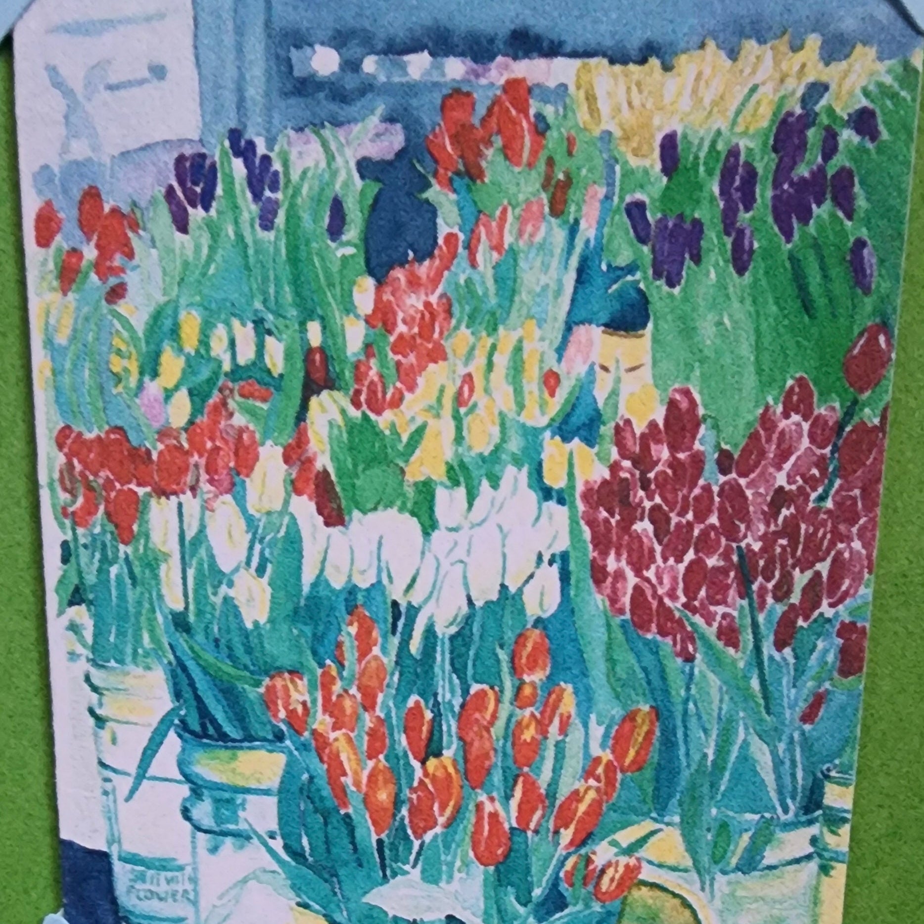 Beautifully Hand Crafted Custom Created Greeting Card Series by Diane Stegman "Flower Pots"