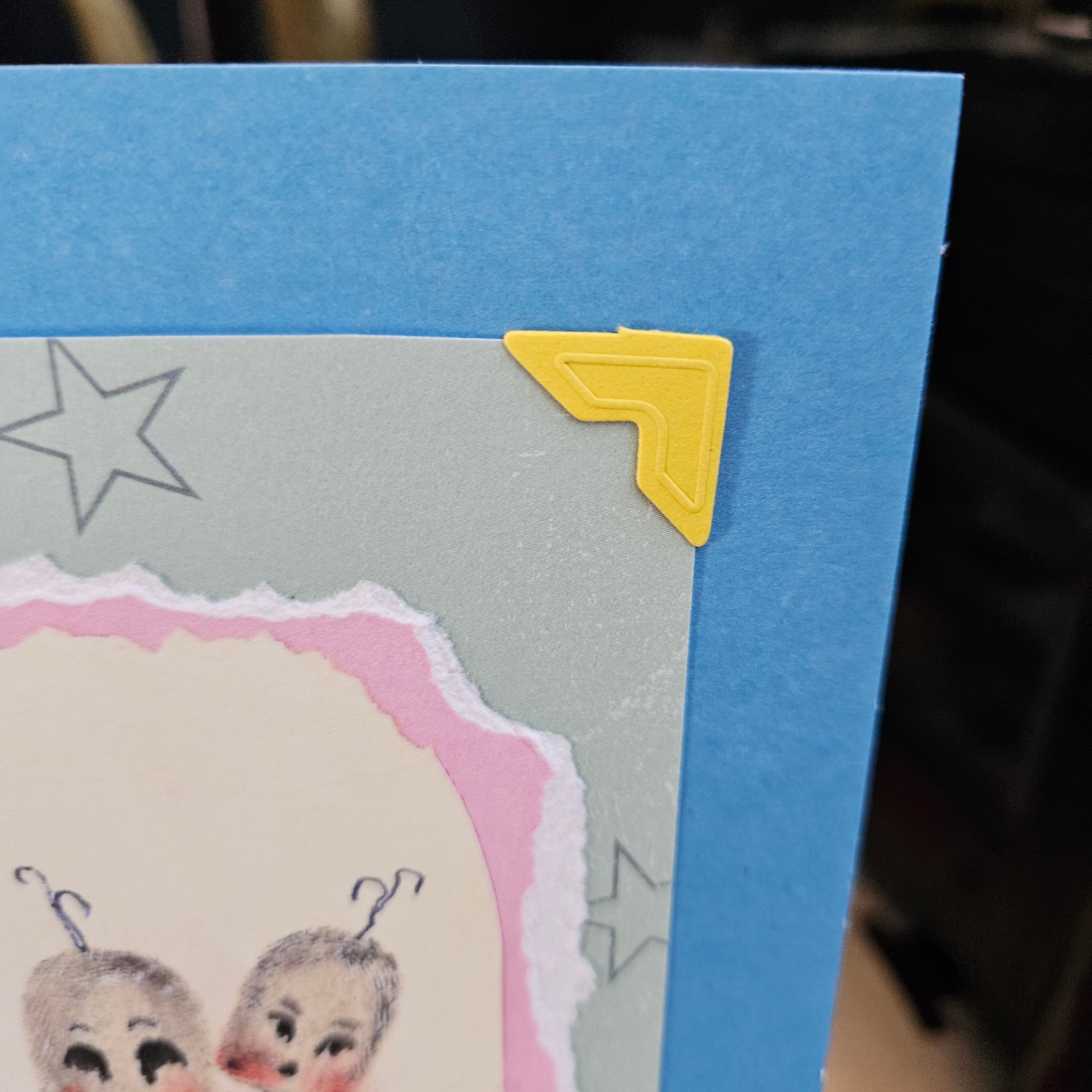 Beautifully Hand Crafted Custom Created Greeting Card Series by Diane Stegman "Fingerprint Series Playful Couple"