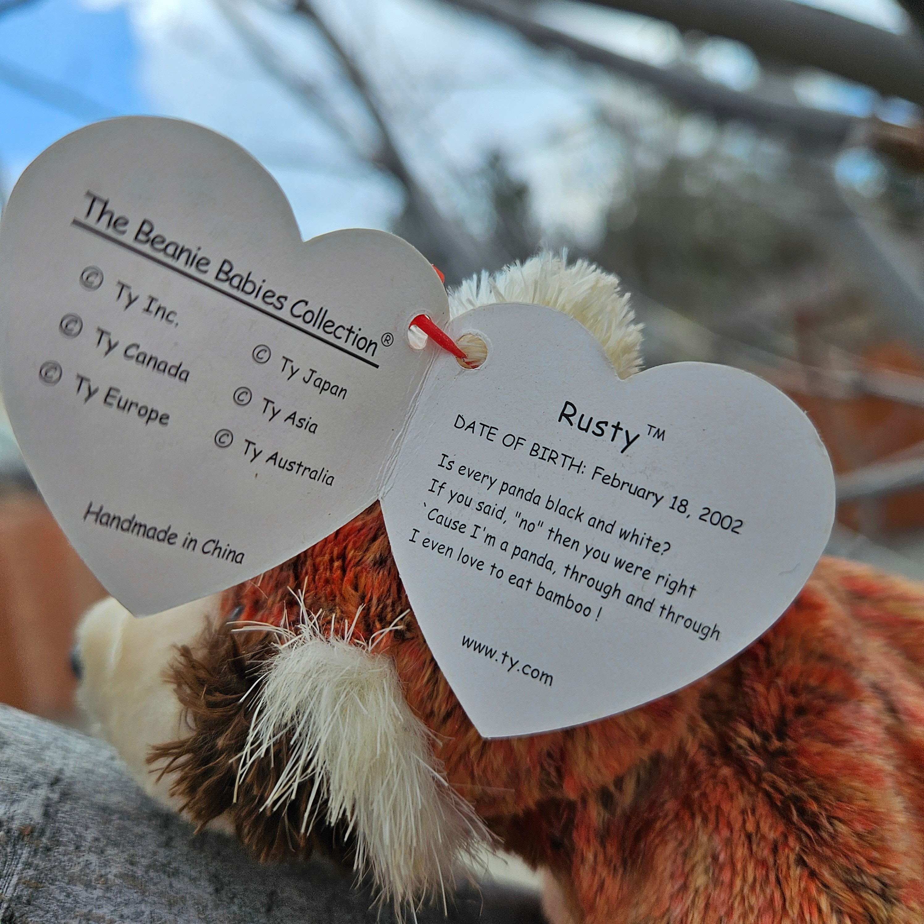 Ty Beanie Babies "Rusty the Red Panda"