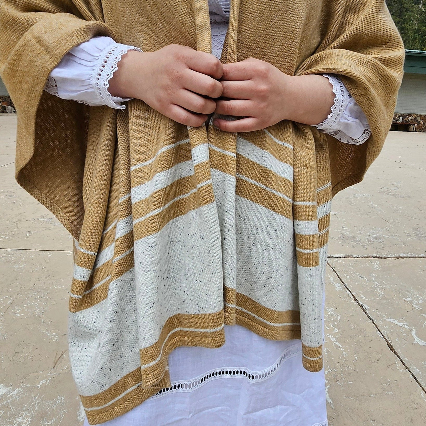 Soft Surrounding Leonie Boho Topper Wrap Camel Colored