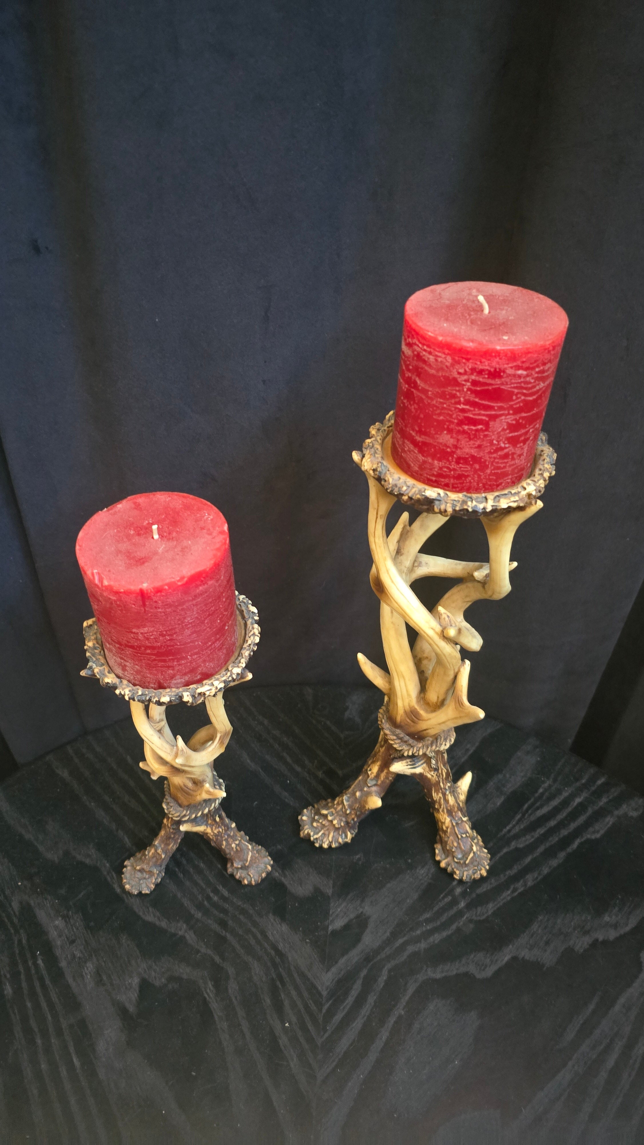 HiEnd Accents Antler Candle Holders (Set Of 2)