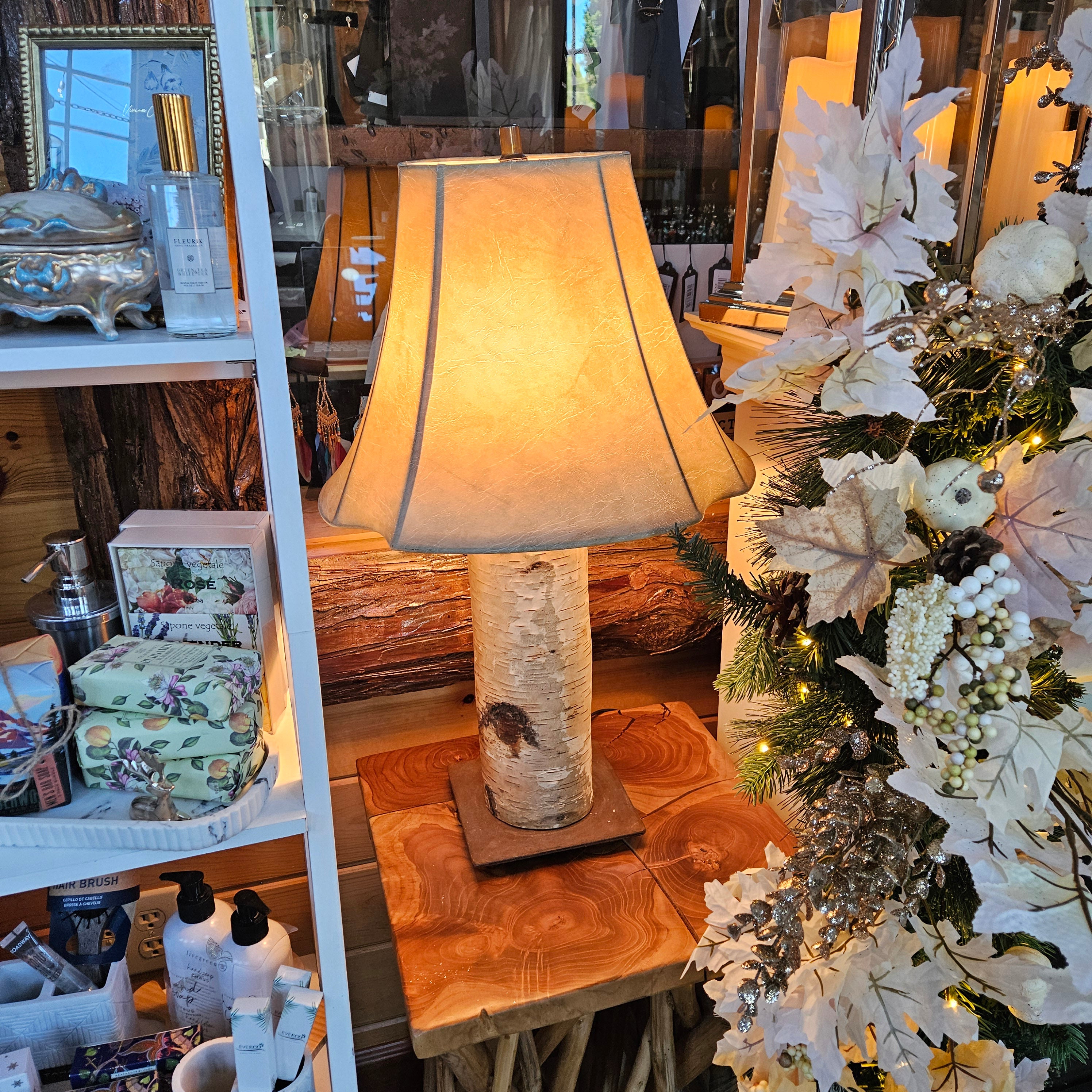 Birch Bark Table Lamp