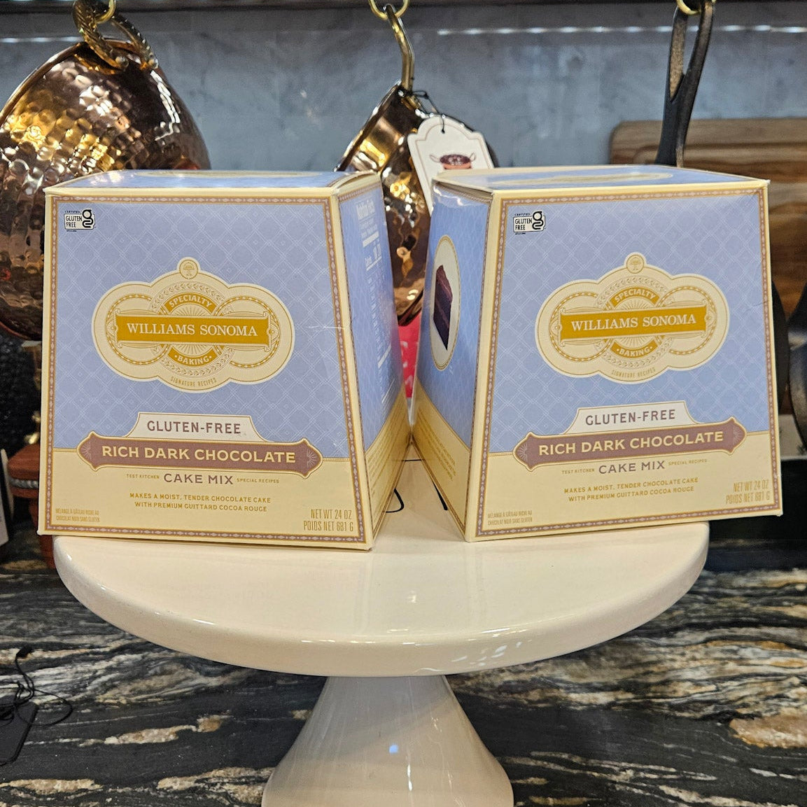 William Sonoma Gluten Free Rich Dark Chocolate Cake MIx