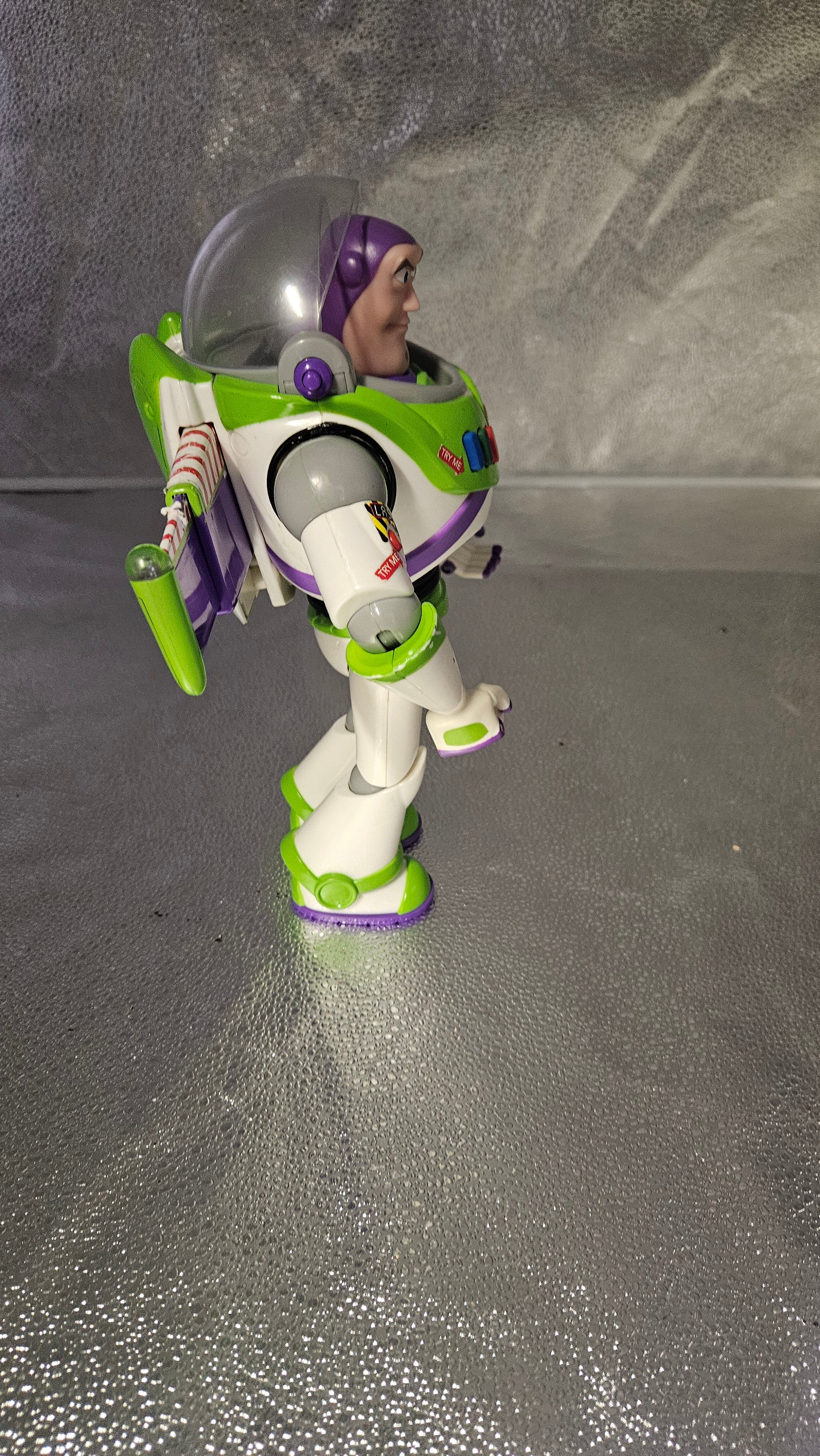 Disney Pixar Toy Story Buzz Lightyear 12" Talking Action Figure w/ 2012 Barrel of Monkeys