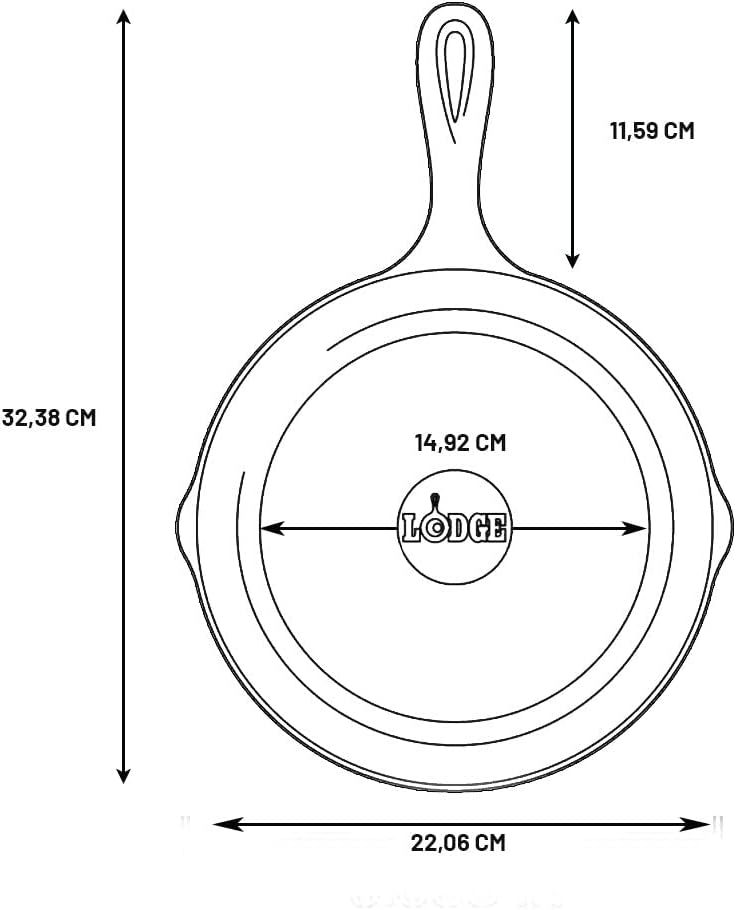 Lodge 8 Inch Cast Iron Pre-Seasoned Skillet